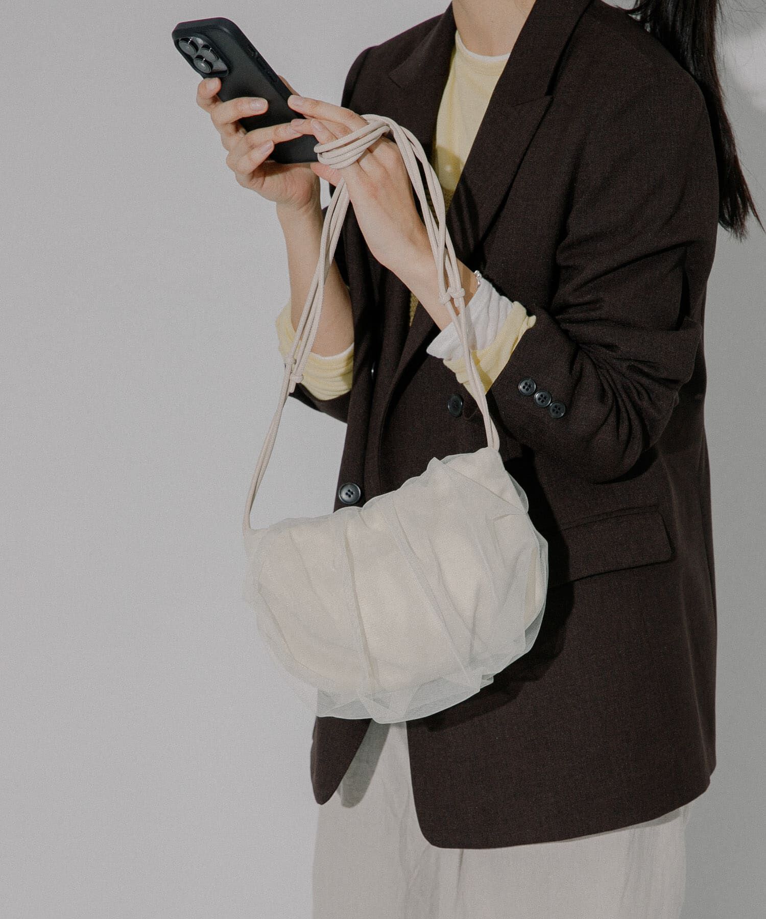 RODE SKO「hun RODESKO　Tulle mini」|ショルダー・メッセンジャー|ホワイト系その他