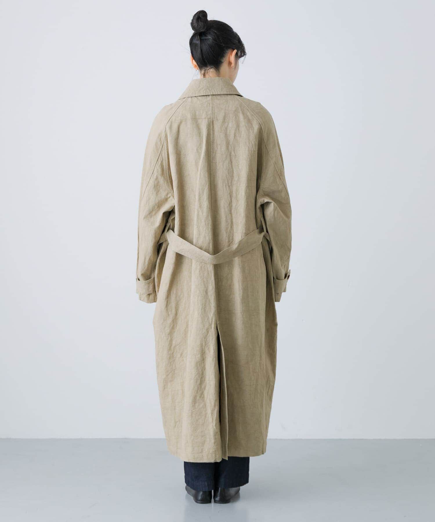 かぐれ「『ユニセックス』コットンリネンオーバートレンチコート」|トレンチコート|