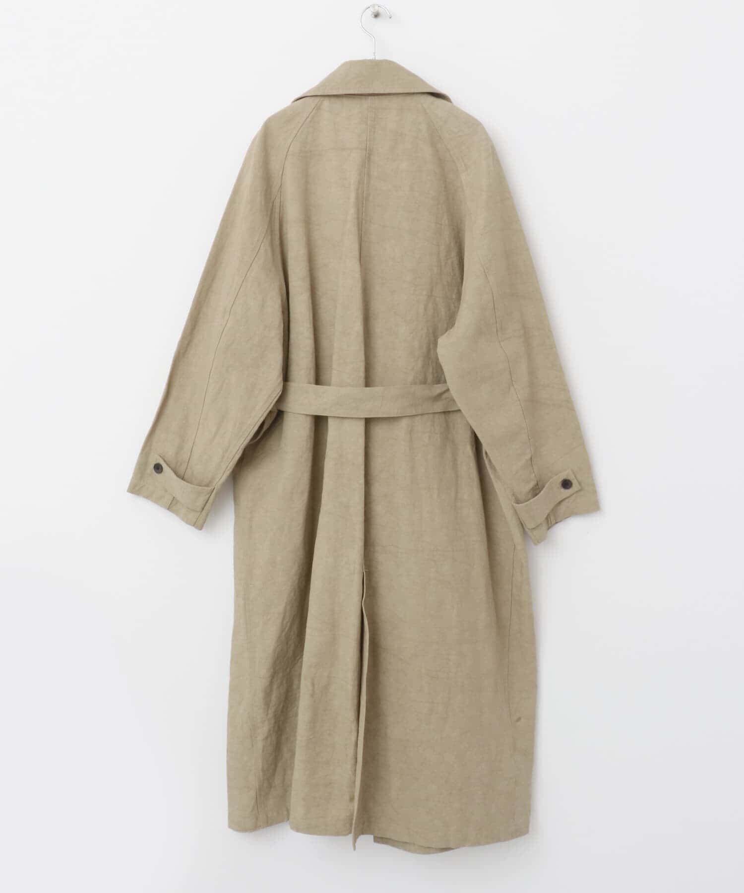 かぐれ「『ユニセックス』コットンリネンオーバートレンチコート」|トレンチコート|