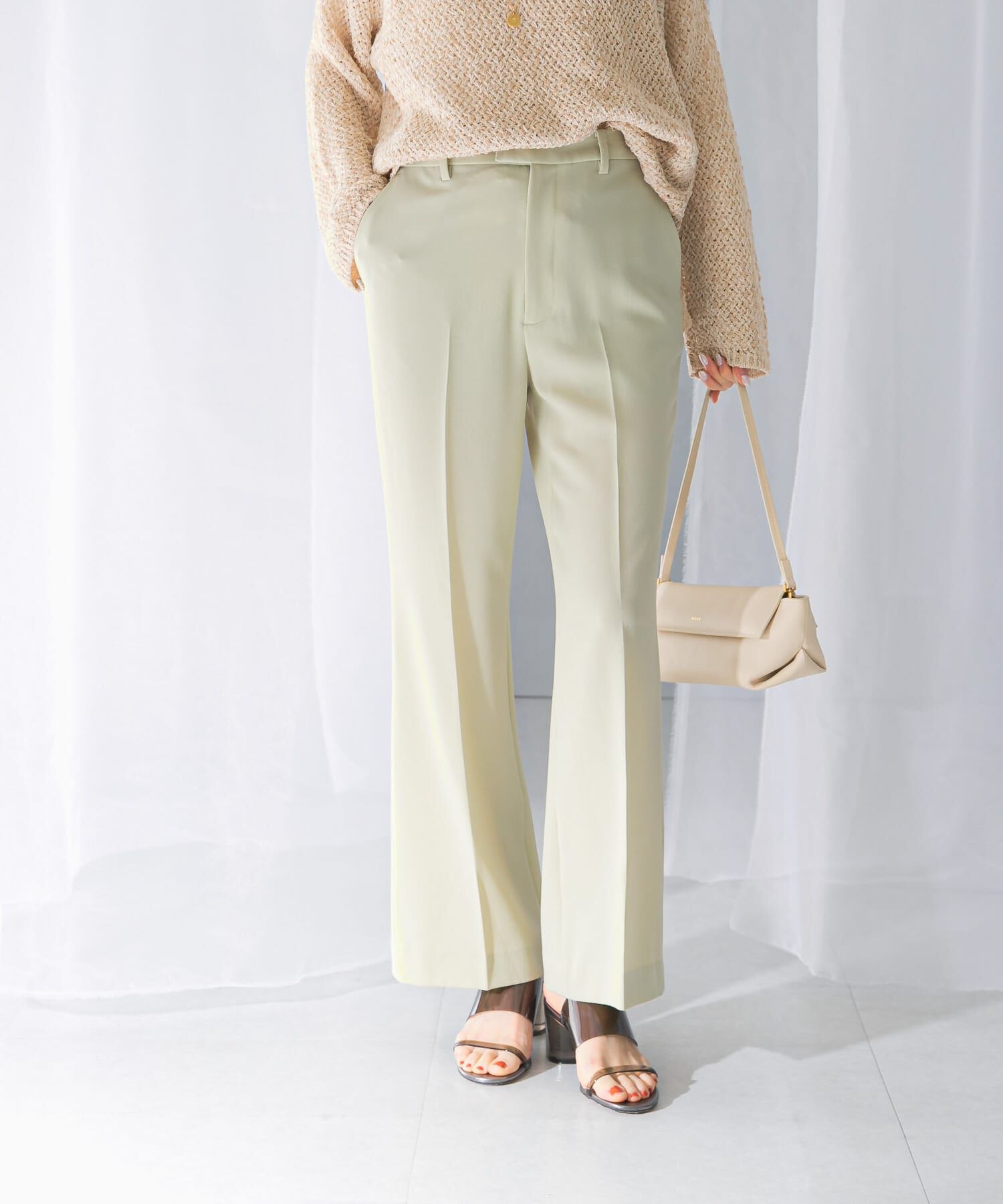 URBAN RESEARCH ROSSO「防シワセミフレアパンツ」|その他|ミント