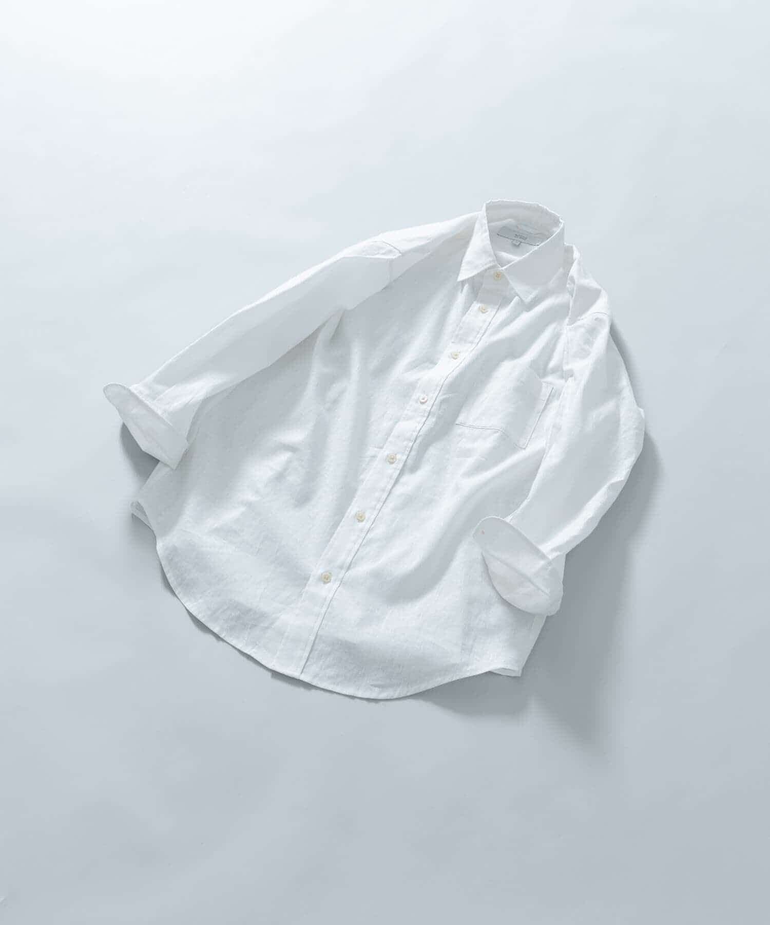 URBAN RESEARCH ROSSO「『XLサイズあり』リラックスコットンリネン7分袖シャツ」|シャツ・ブラウス|