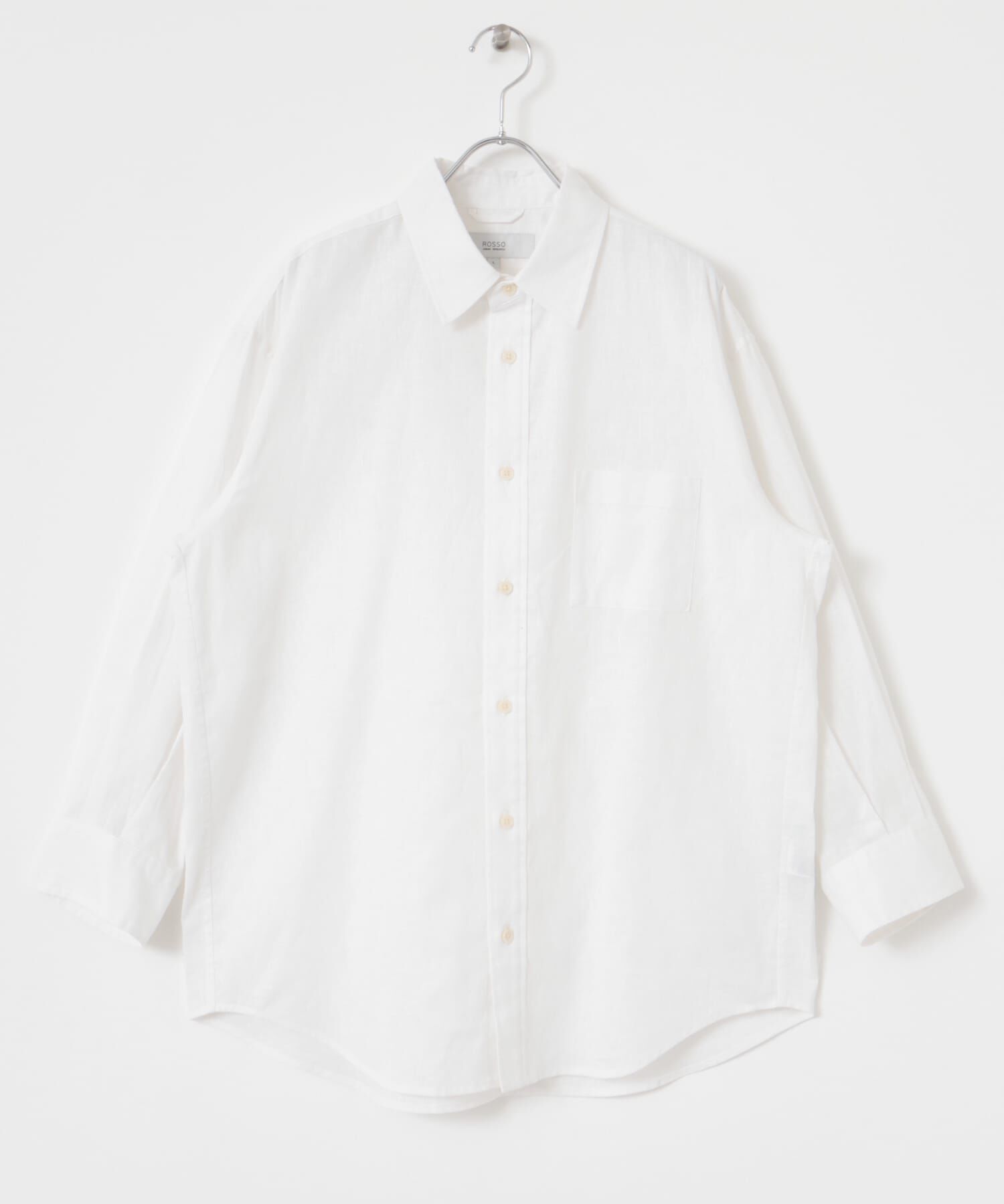 URBAN RESEARCH ROSSO「『XLサイズあり』リラックスコットンリネン7分袖シャツ」|シャツ・ブラウス|