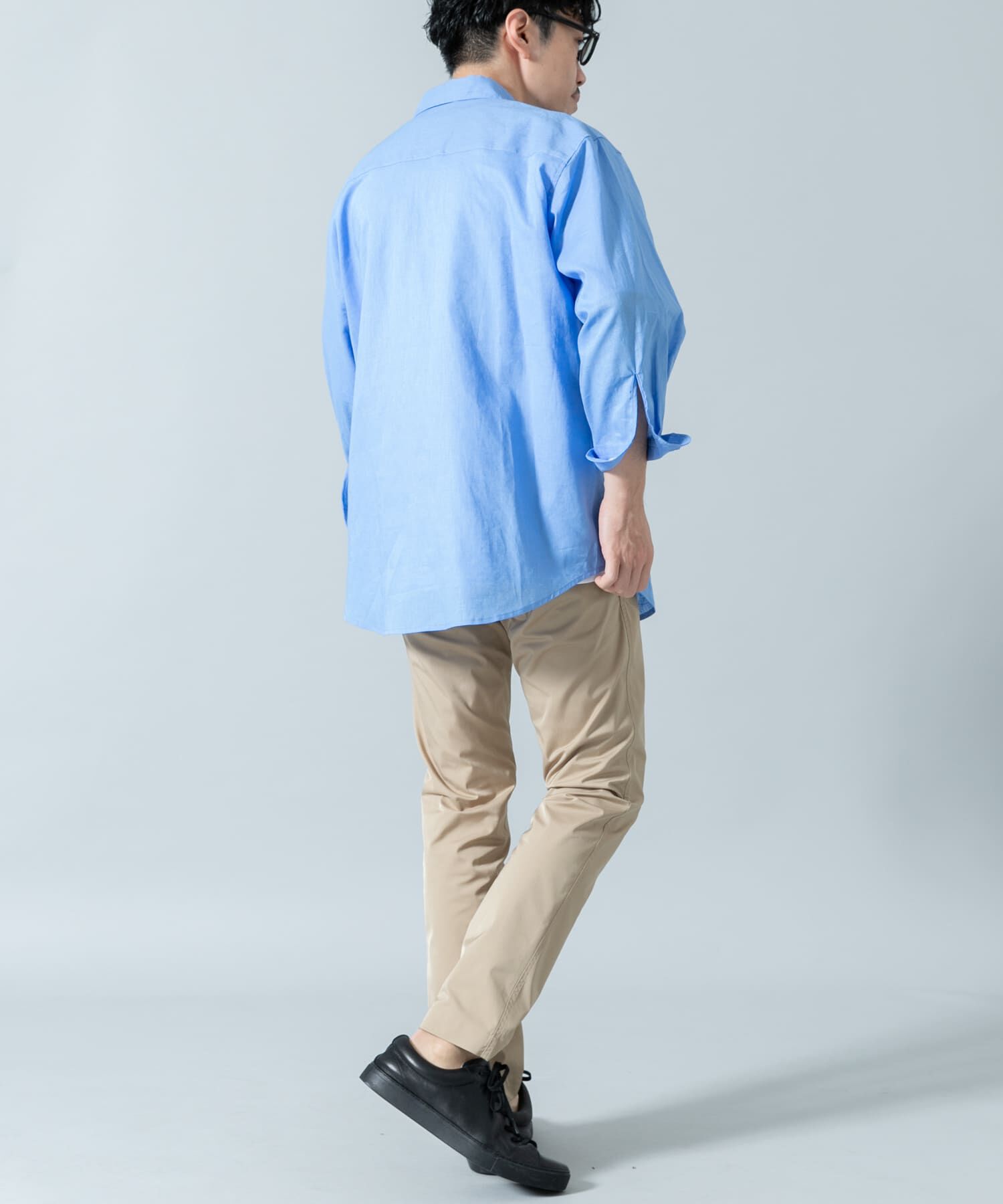 URBAN RESEARCH ROSSO「『XLサイズあり』リラックスコットンリネン7分袖シャツ」|シャツ・ブラウス|