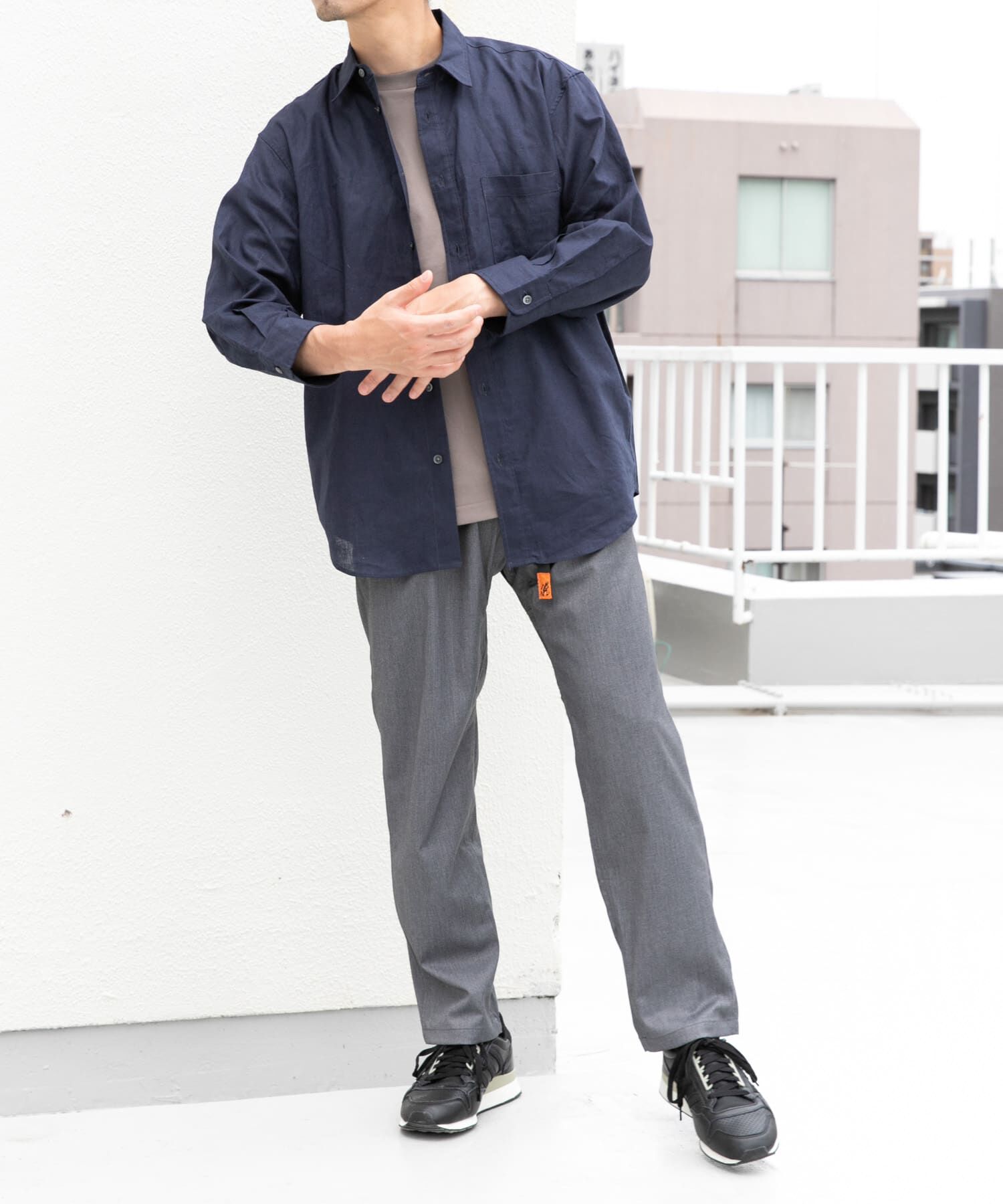 URBAN RESEARCH ROSSO「『XLサイズあり』リラックスコットンリネン7分袖シャツ」|シャツ・ブラウス|