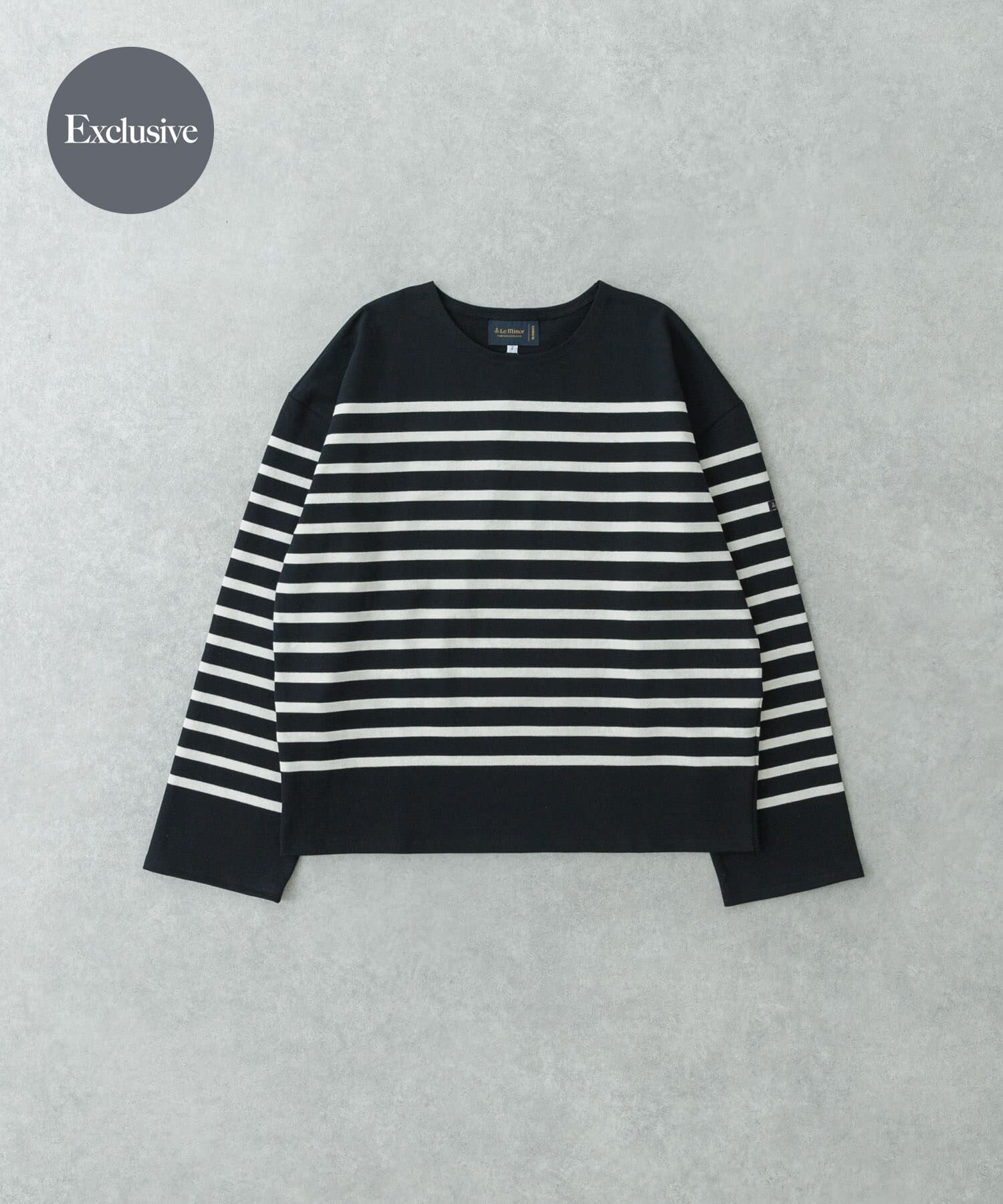 URBAN RESEARCH「『別注』Le minor &times; REVERBERATE &times; UR　MARINIERE」|Tシャツ・カットソー|ブラック系その他