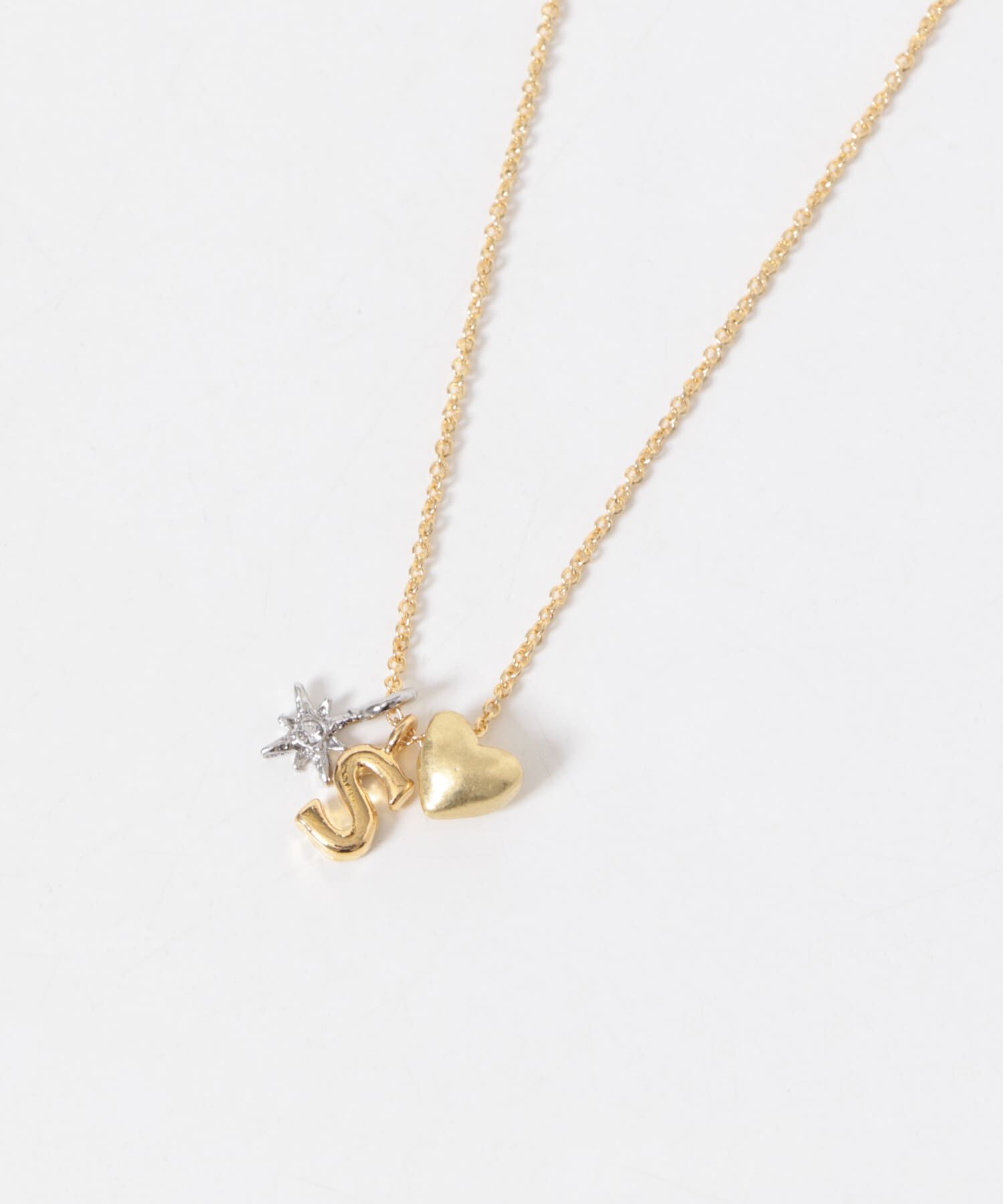 SMELLY「イニシャルチャームネックレス」|ネックレス|