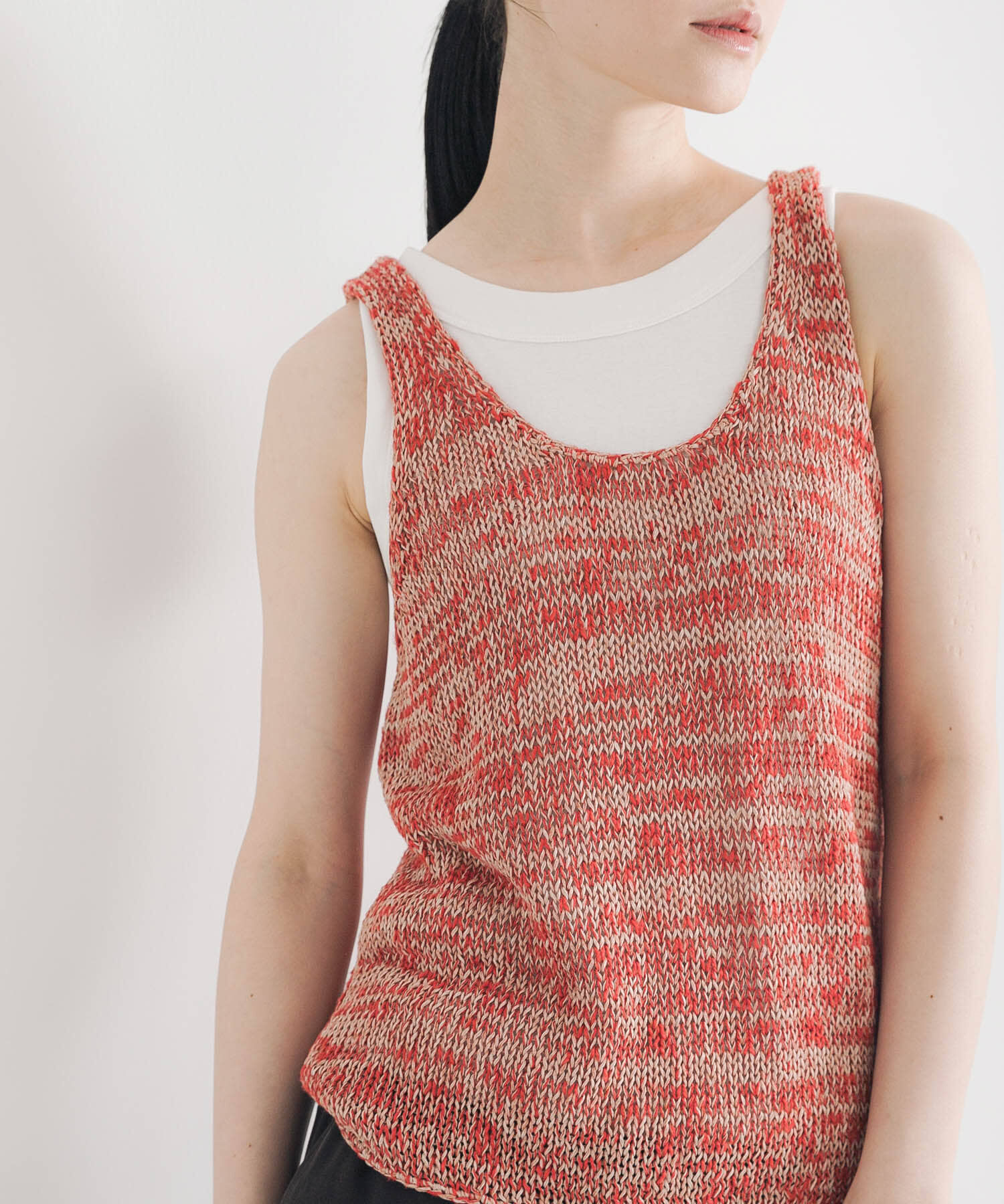 URBAN RESEARCH「リネン混ノースリーブニット」|ニット・セーター|