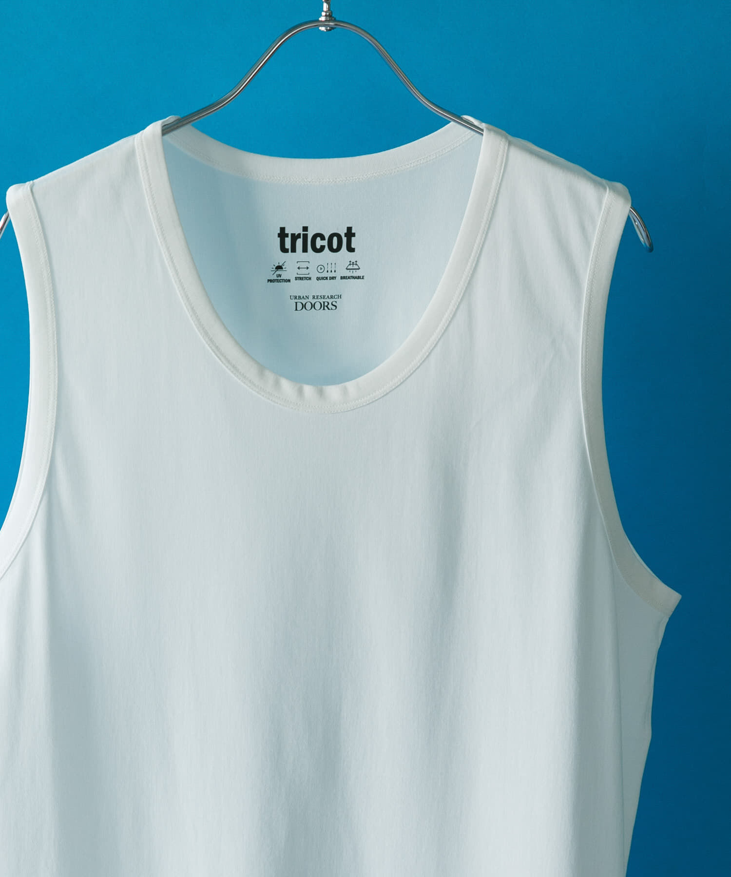 URBAN RESEARCH DOORS「トリコットタンクトップ」|タンクトップ|ホワイト