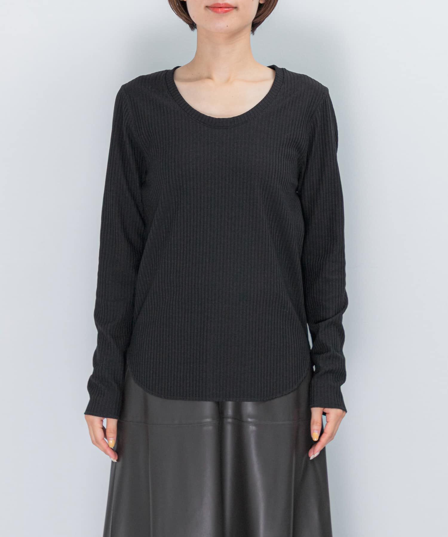 URBAN RESEARCH ROSSO「Uネックリブプルオーバー」|Tシャツ・カットソー|