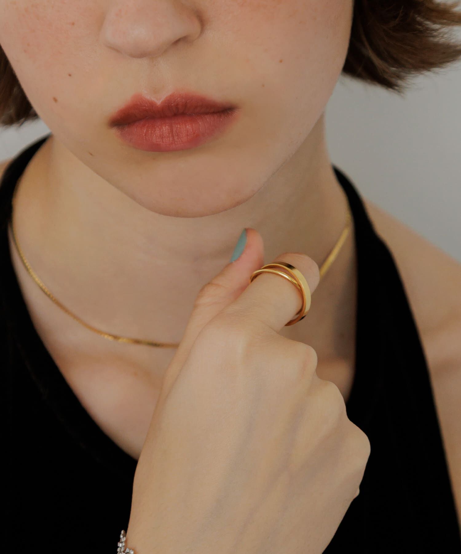 SMELLY「ステンレスダブルリング」|リング|