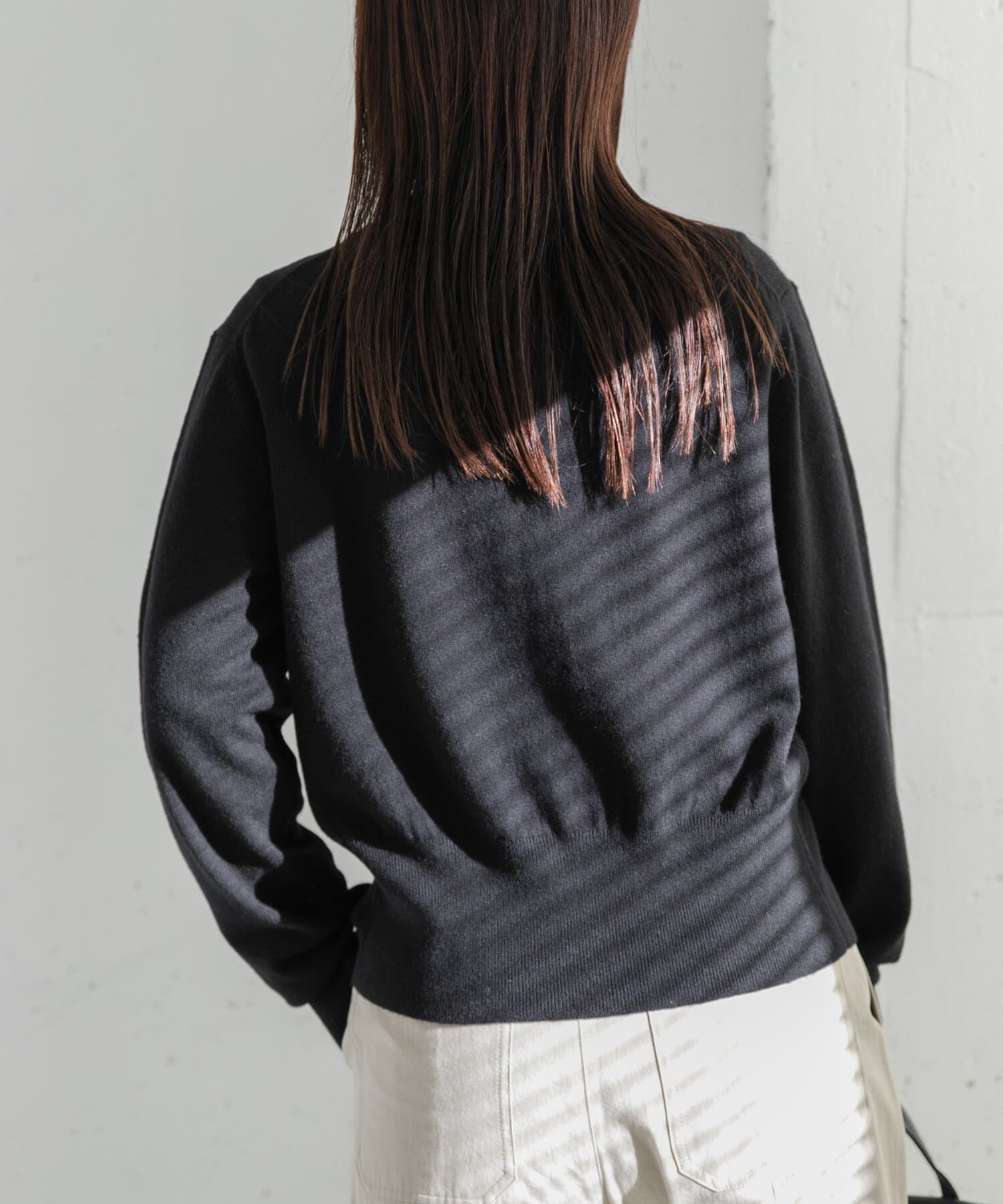 URBAN RESEARCH DOORS「FORK&SPOON　ミラージュクルーネックニットカーディガン」|カーディガン|