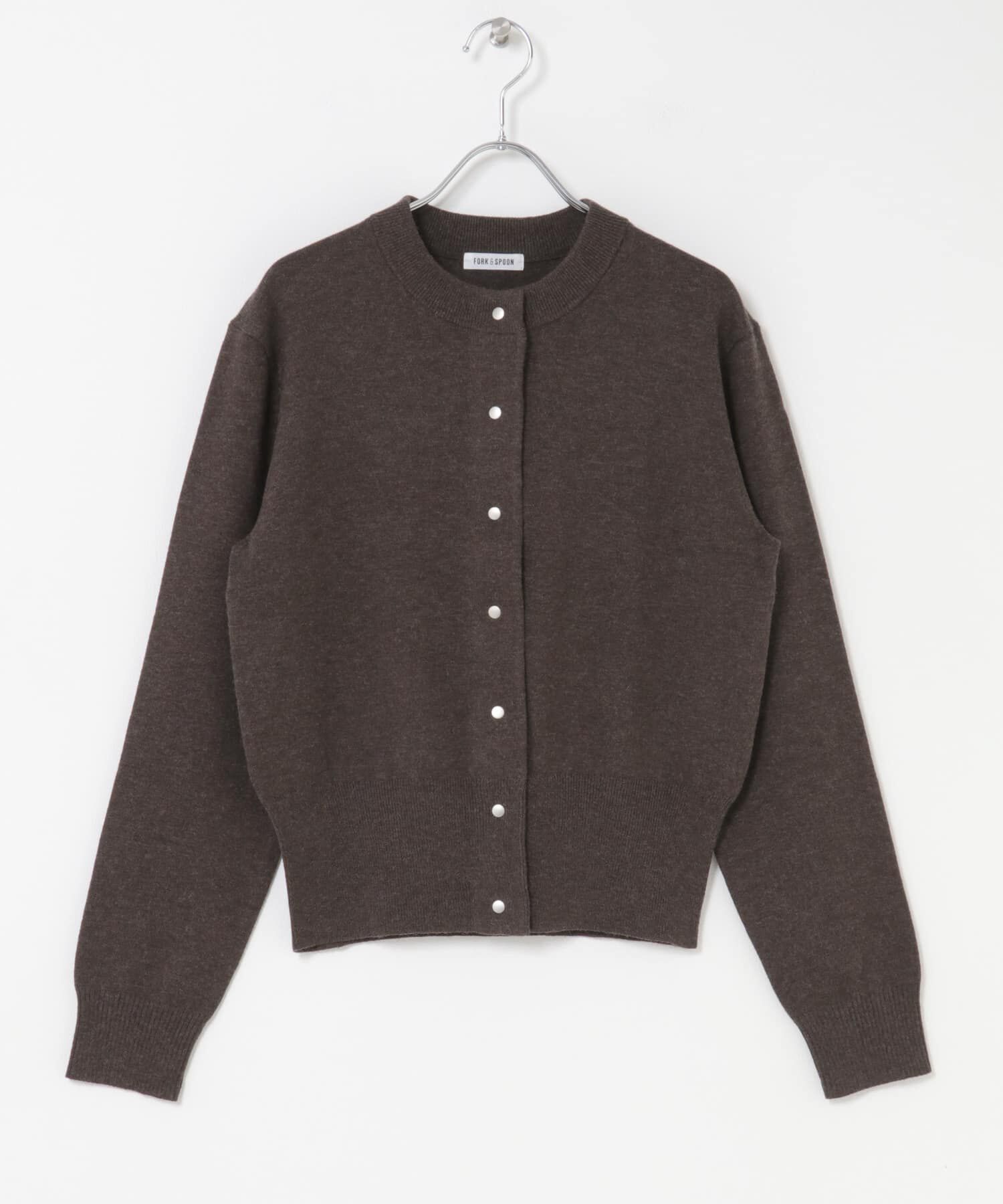 URBAN RESEARCH DOORS「FORK&SPOON　ミラージュクルーネックニットカーディガン」|カーディガン|