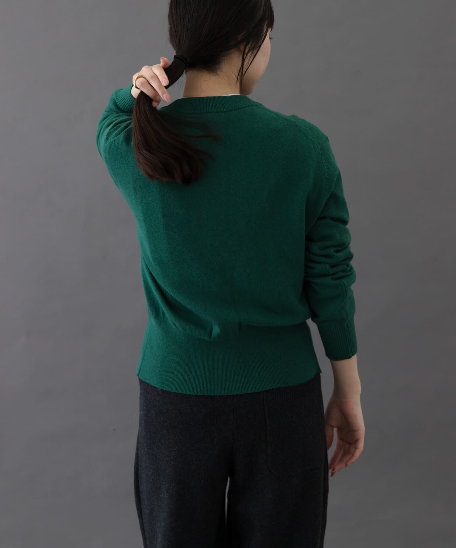 URBAN RESEARCH DOORS「FORK&SPOON　ミラージュクルーネックニットカーディガン」|カーディガン|