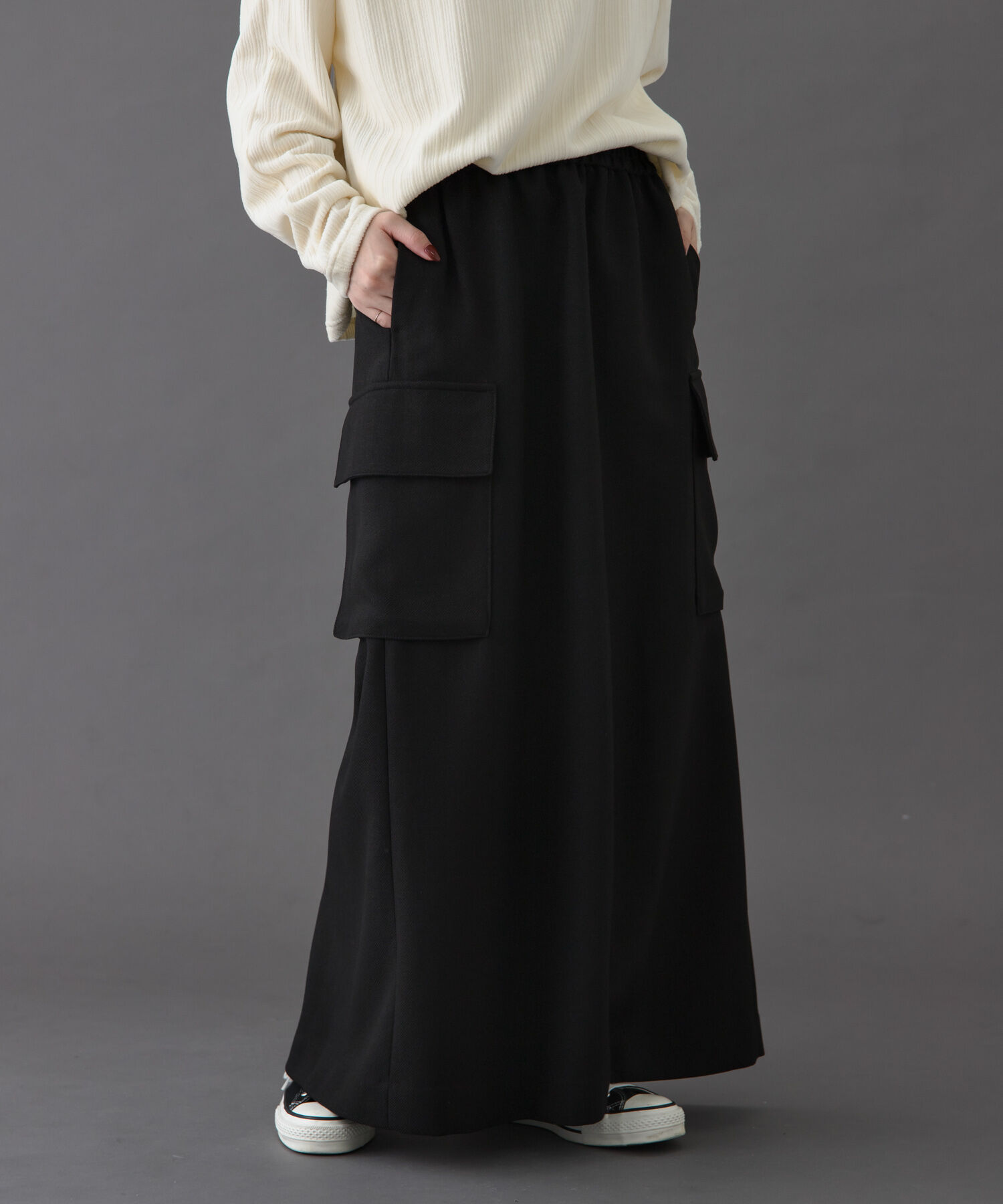 URBAN RESEARCH DOORS「FORK&SPOON　ウールライクツイルスカート」|スカート|