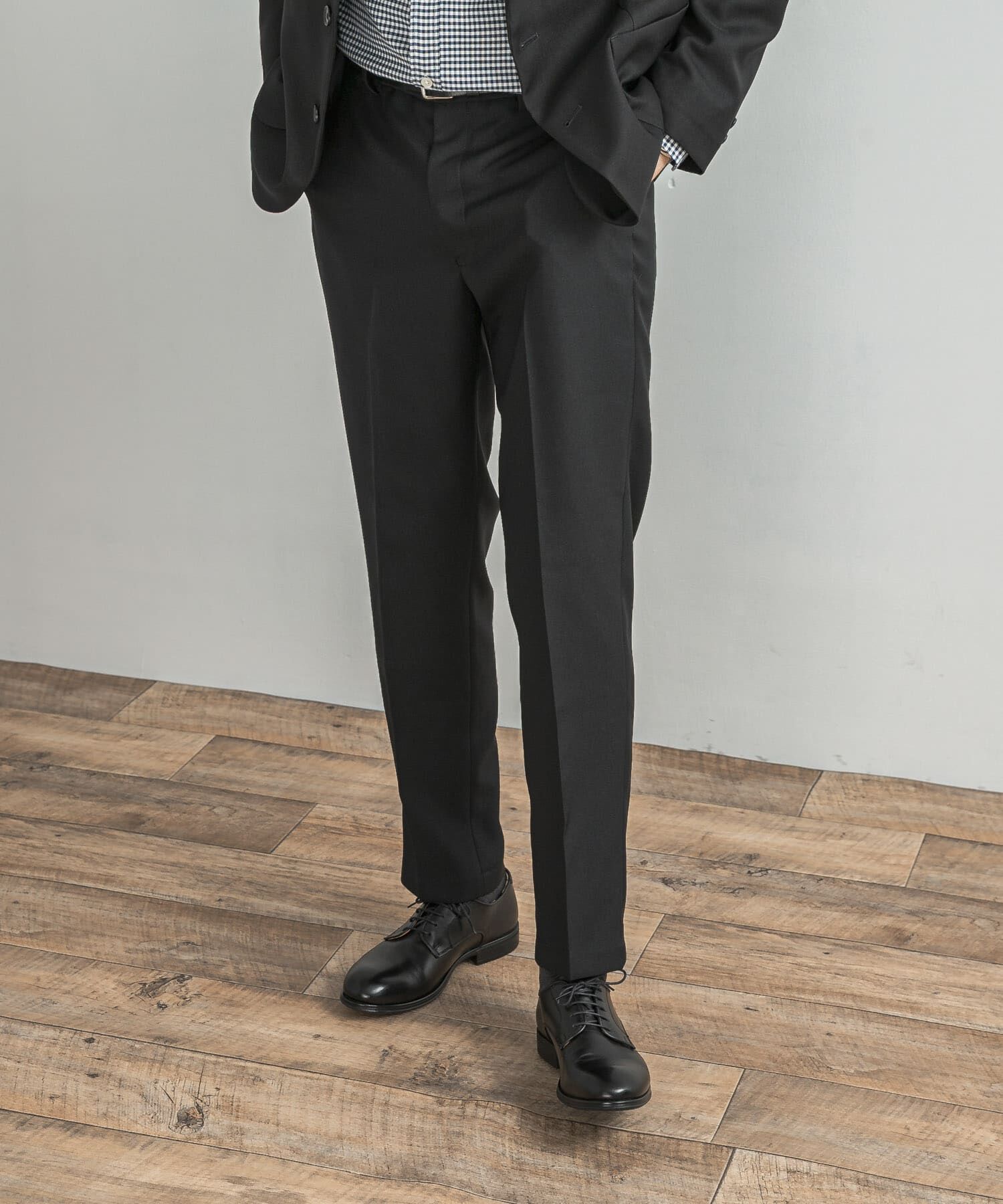 URBAN RESEARCH DOORS「LIFE STYLE TAILOR　ウールライクツイルコンフォータブルパンツ」|スラックス|ネイビー