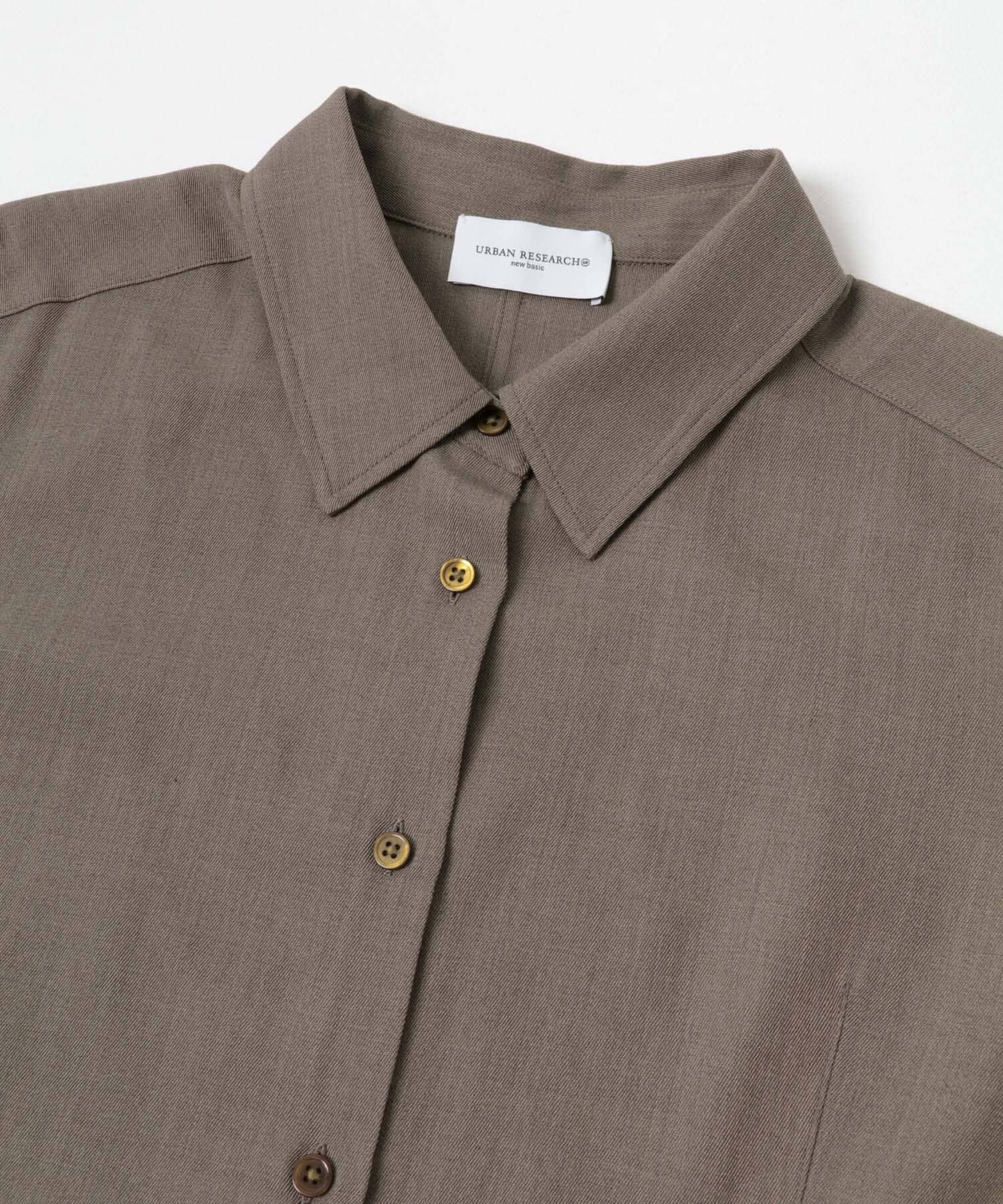 URBAN RESEARCH「new basic　WOOL TWILL SHAPE SHIRTS」|シャツ・ブラウス|