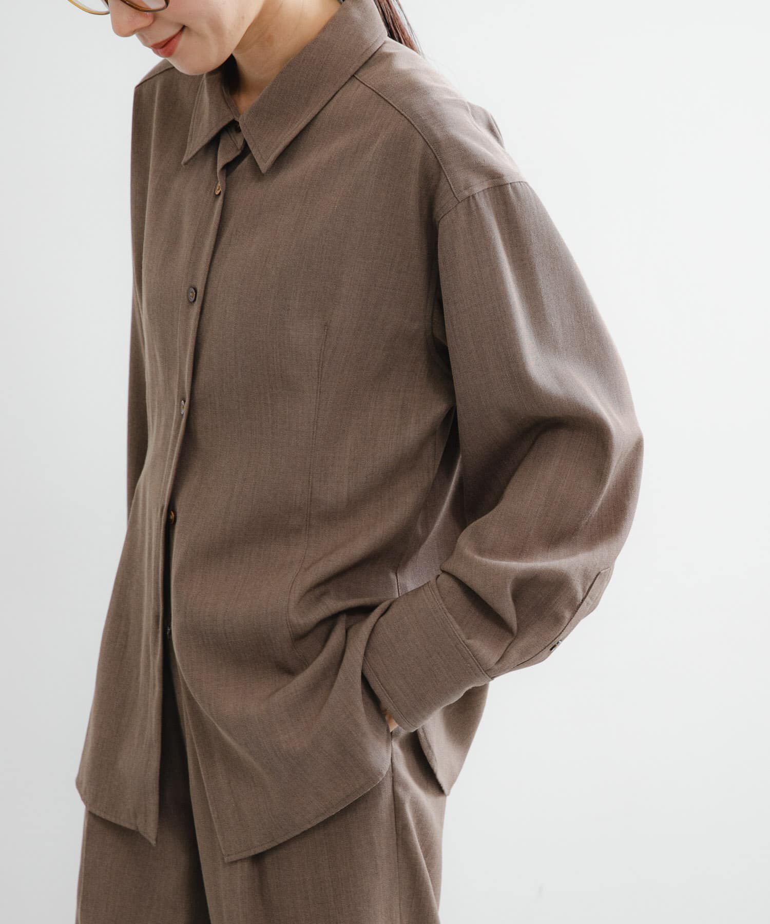 URBAN RESEARCH「new basic　WOOL TWILL SHAPE SHIRTS」|シャツ・ブラウス|