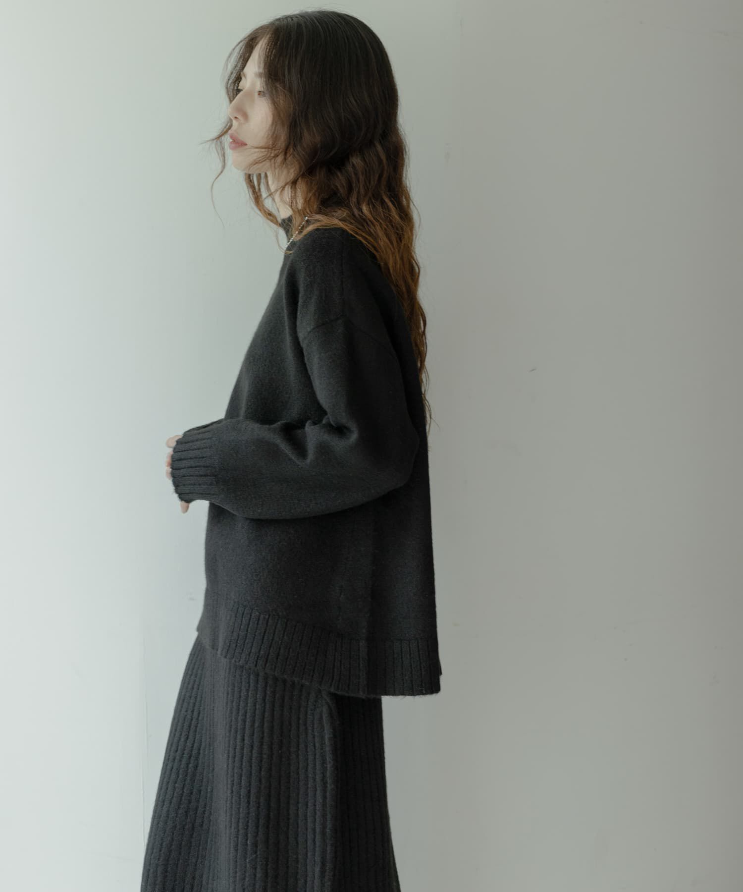 Sonny Label 「『WEB限定』モックネックニット&times;スカートセットアップ」|ワンピース|