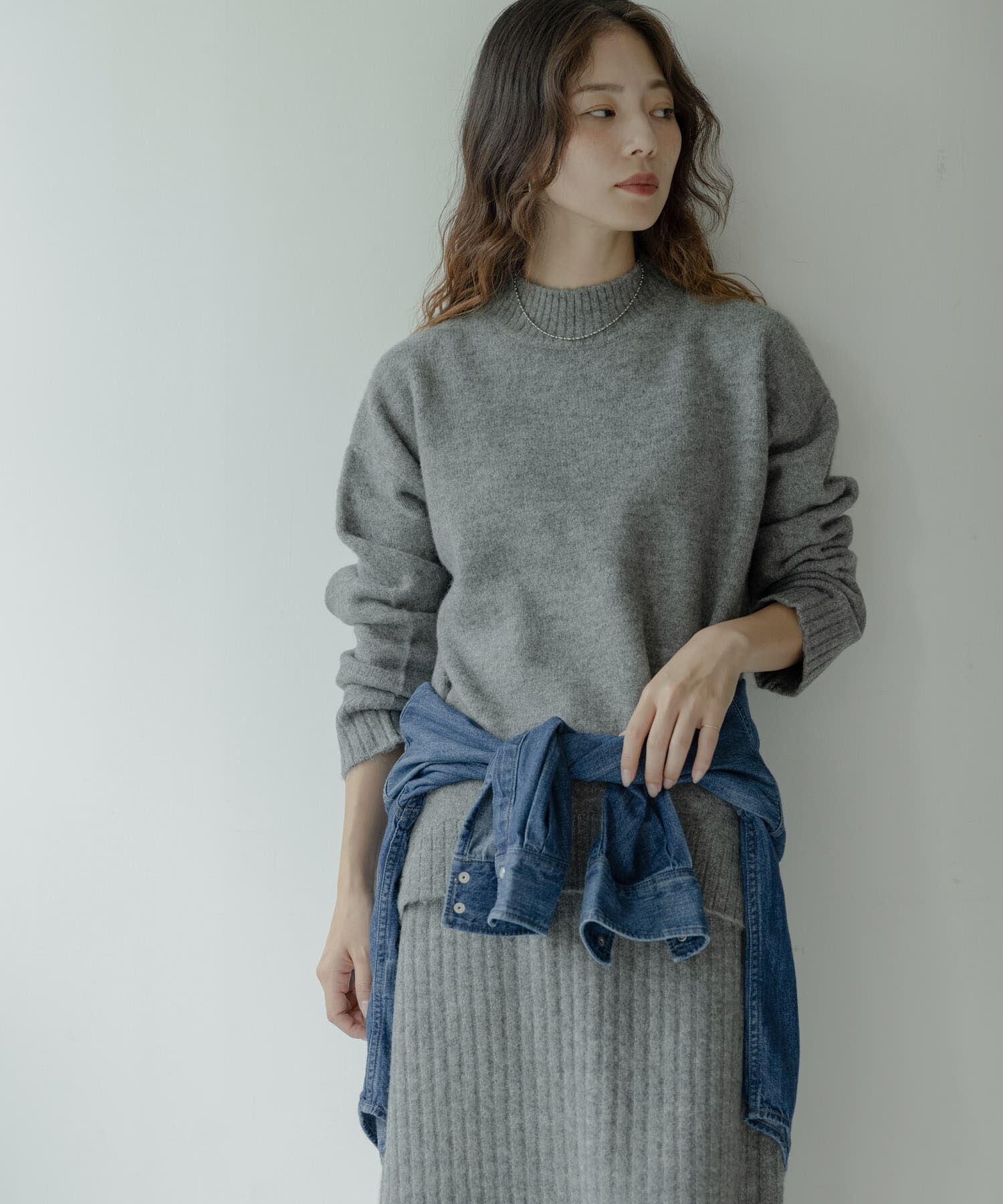 Sonny Label 「『WEB限定』モックネックニット&times;スカートセットアップ」|ワンピース|