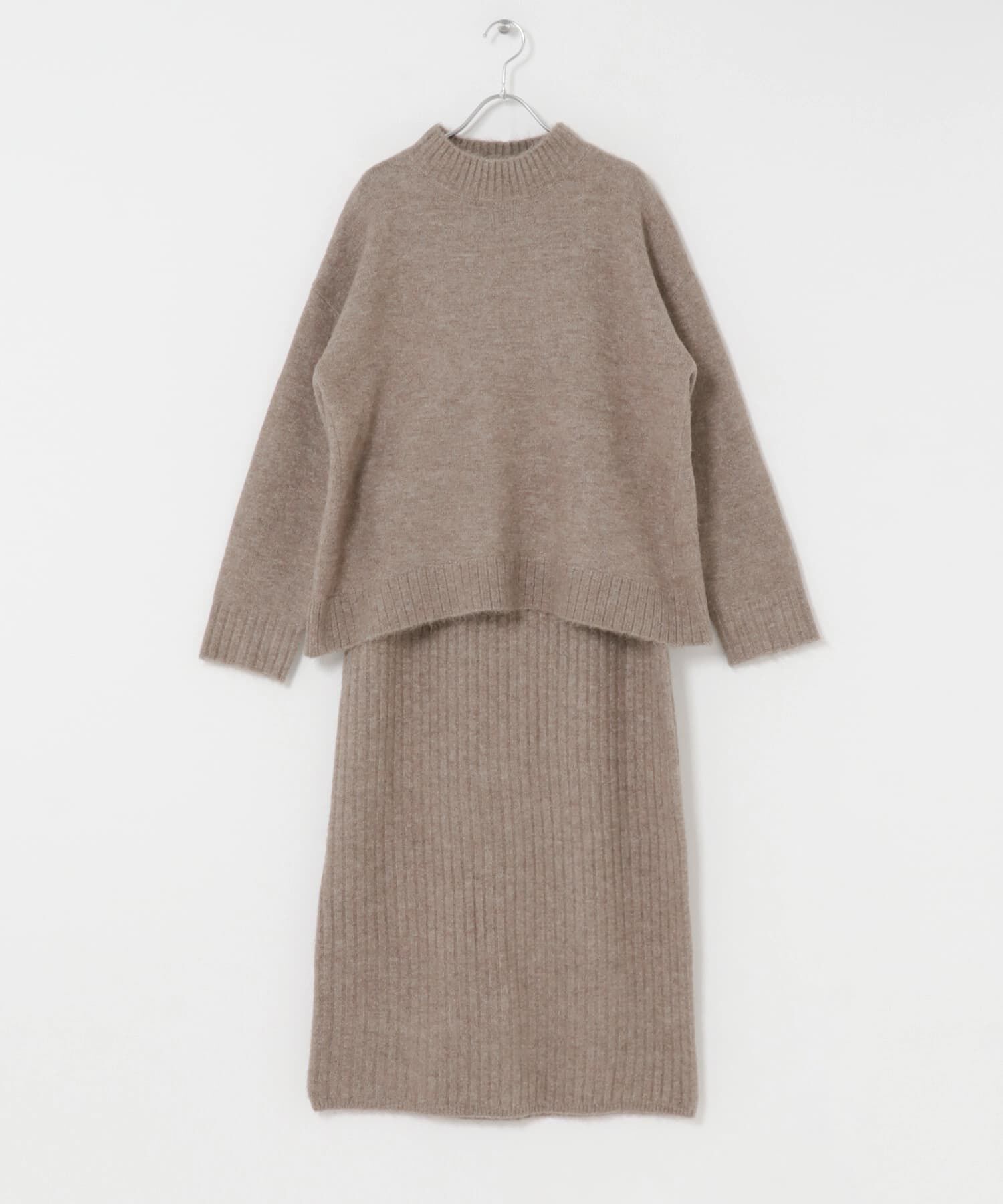 Sonny Label 「『WEB限定』モックネックニット&times;スカートセットアップ」|ワンピース|