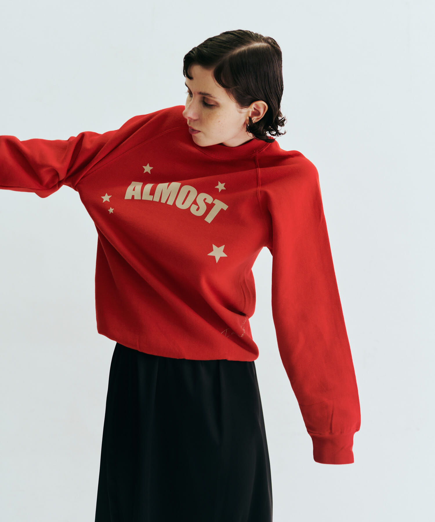 URBAN RESEARCH「Teya　Almost Sweat」|スウェット・ジャージ|レッド