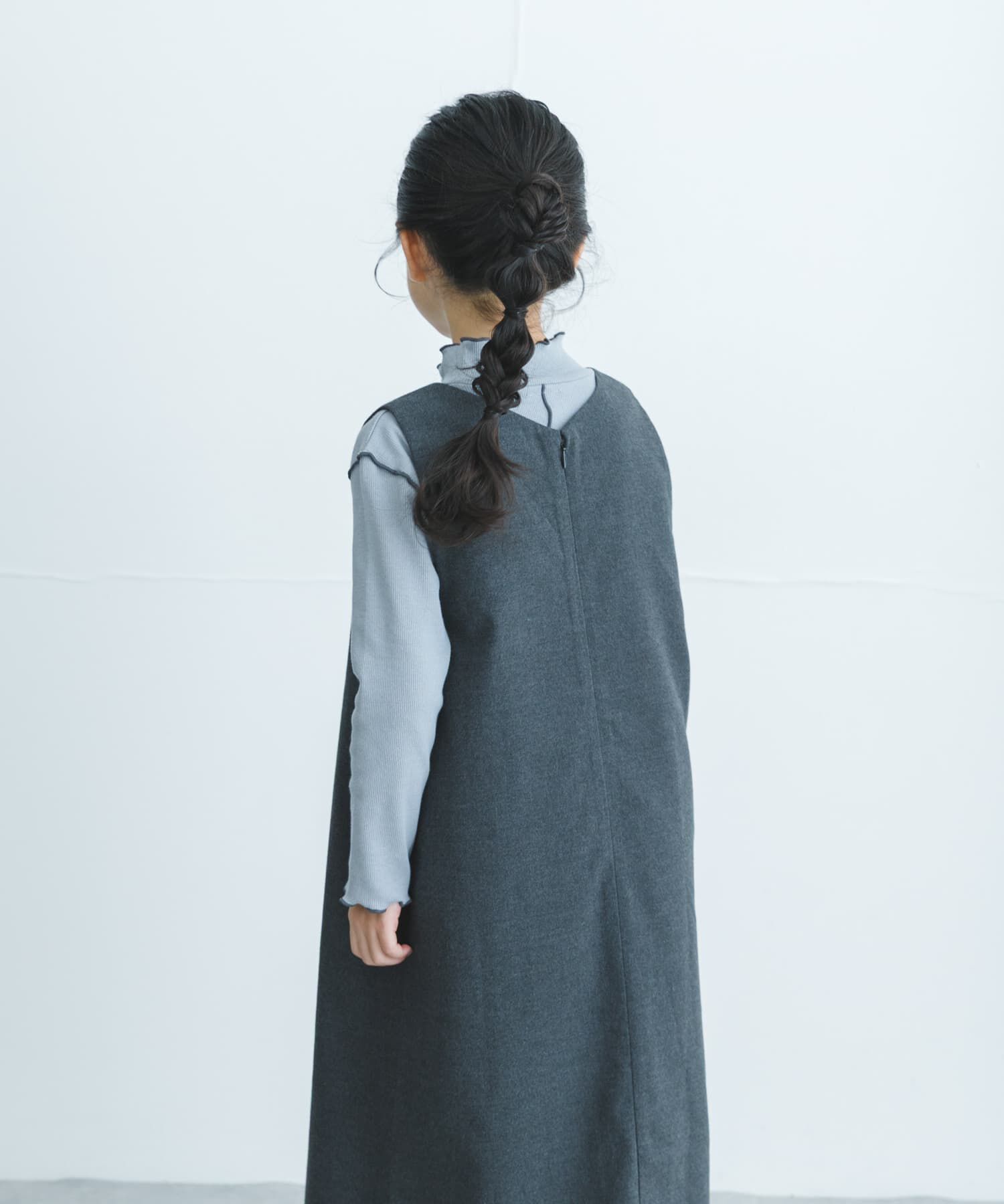 URBAN RESEARCH DOORS「『WEB/一部店舗限定サイズ』メローフリルリブハイネックTシャツ(KIDS)」|その他|