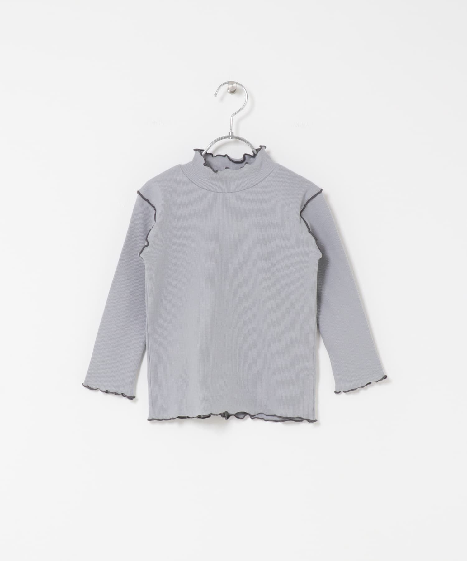 URBAN RESEARCH DOORS「『WEB/一部店舗限定サイズ』メローフリルリブハイネックTシャツ(KIDS)」|その他|