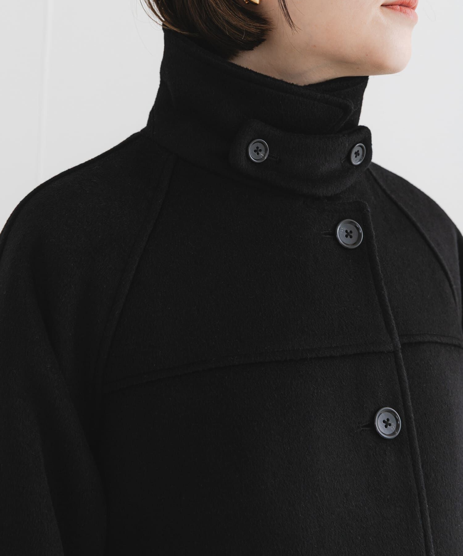 URBAN RESEARCH ROSSO「F by ROSSO　『UR TECH』ビーバーステンカラーロングコート」|ステンカラーコート|