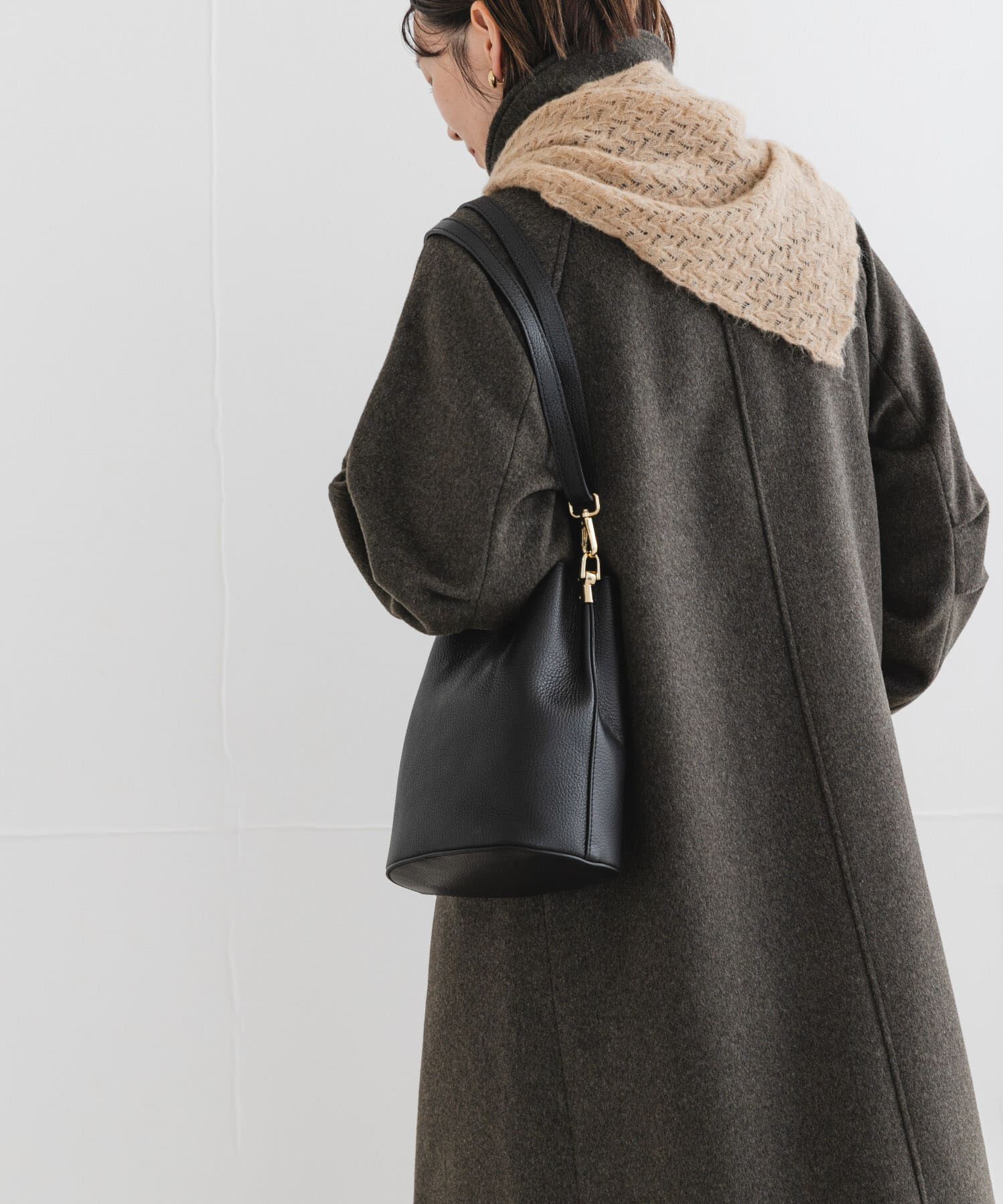 URBAN RESEARCH ROSSO「F by ROSSO　『UR TECH』ビーバーステンカラーロングコート」|ステンカラーコート|