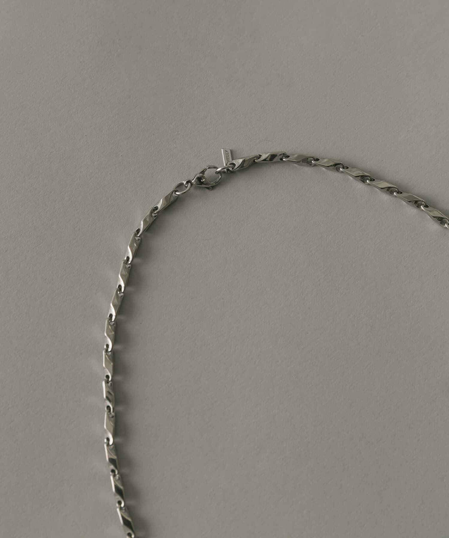 SMELLY「ステンレスツイストデザインチェーンネックレス」|ネックレス|