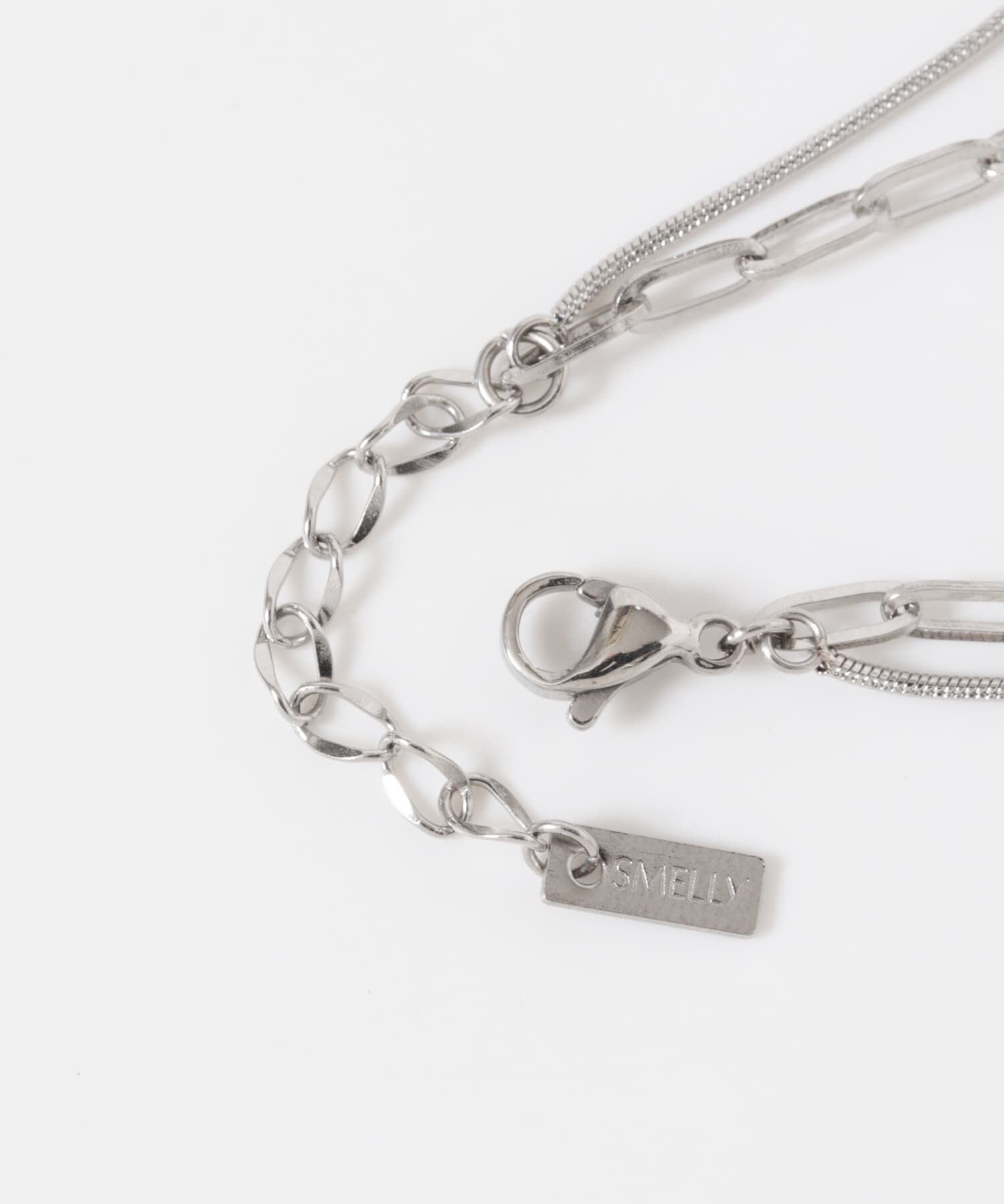 SMELLY「ステンレスデザインチェーンブレスレット」|ブレスレット・バングル|