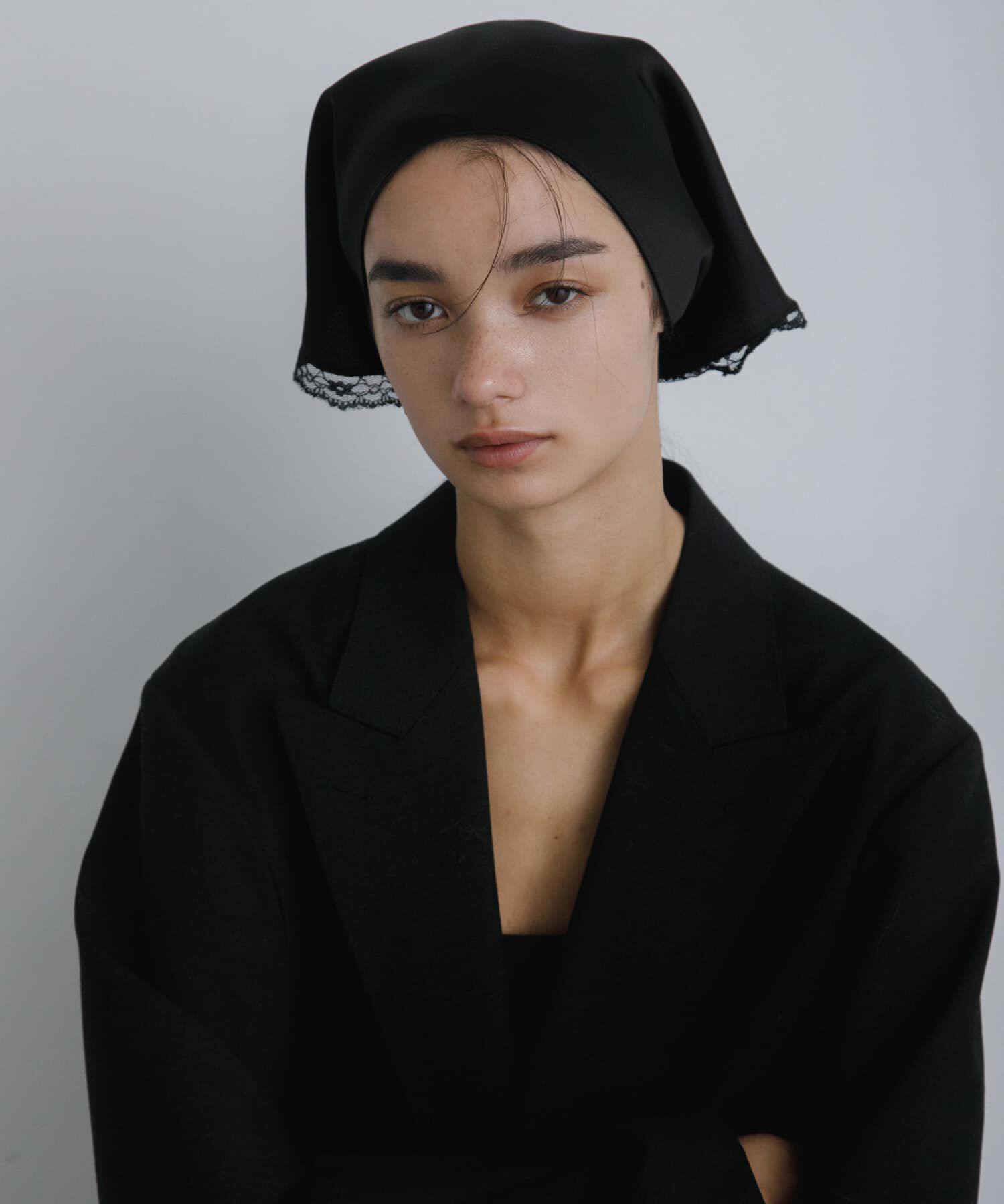 URBAN RESEARCH「decor『デコール』　Bandana lace」|バンダナ・スカーフ|ブラック