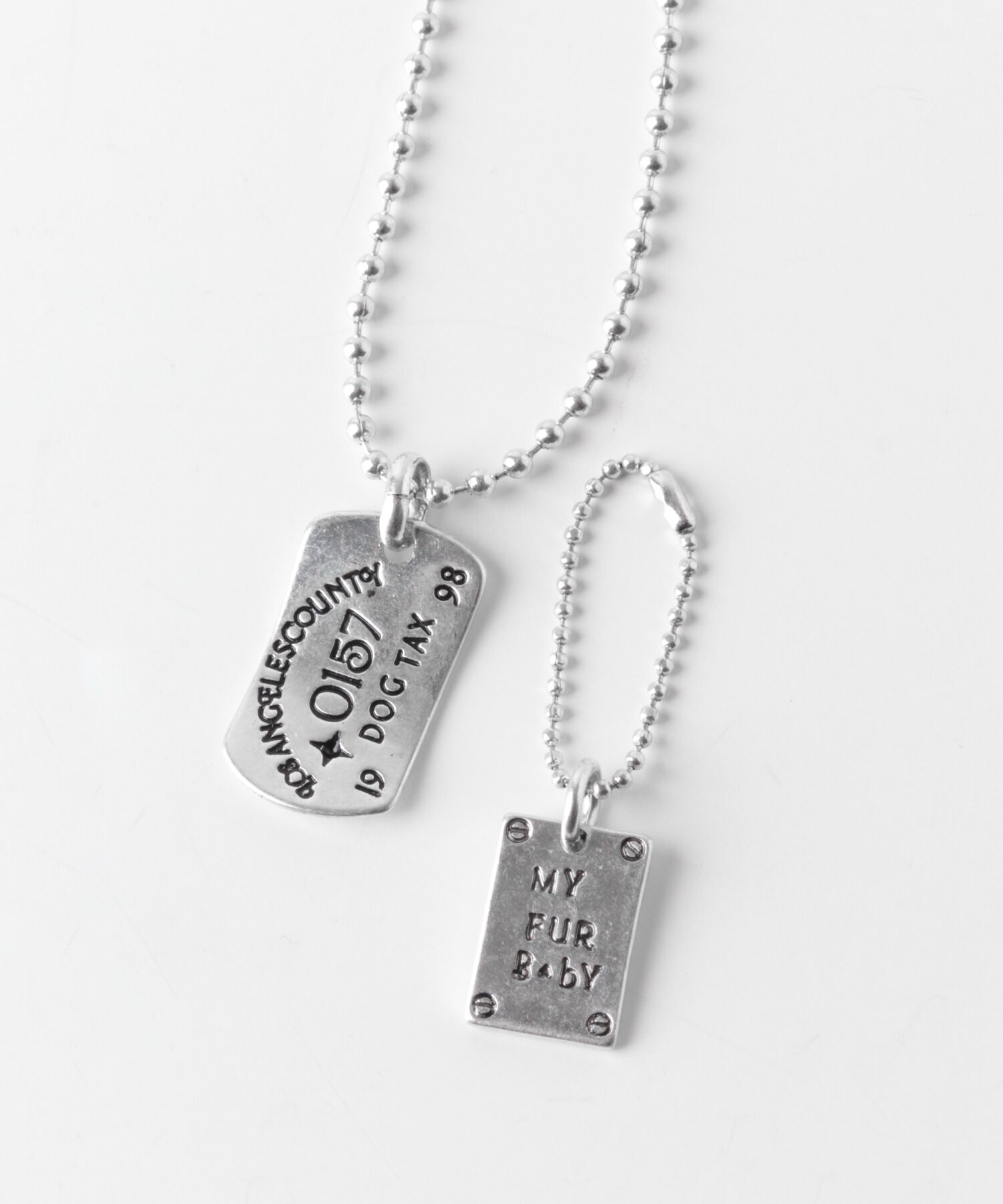 SMELLY「ヴィンテージチックプレートネックレス」|ネックレス|