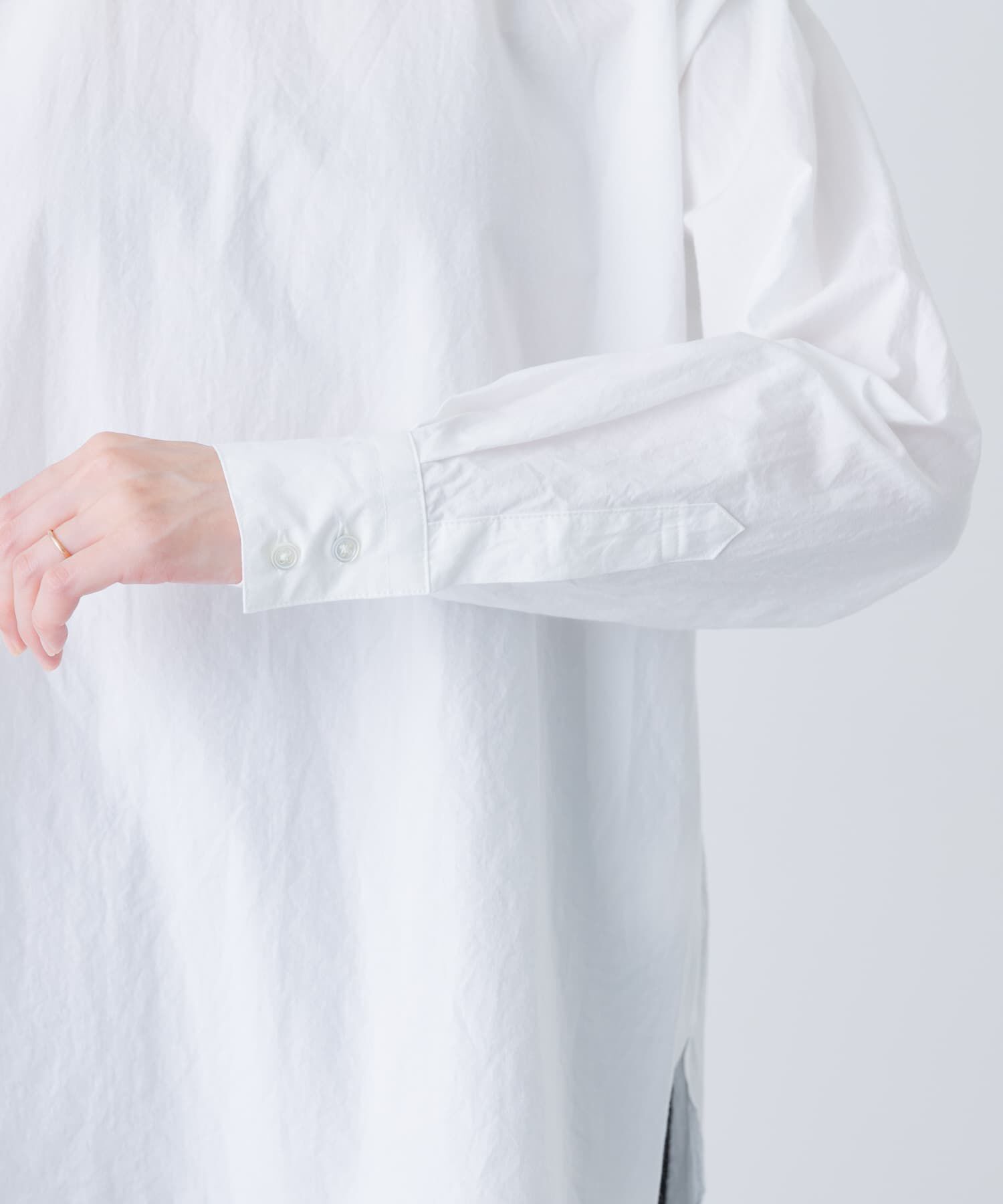 かぐれ「コットンクルーネックプルオーバーシャツ」|シャツ・ブラウス|