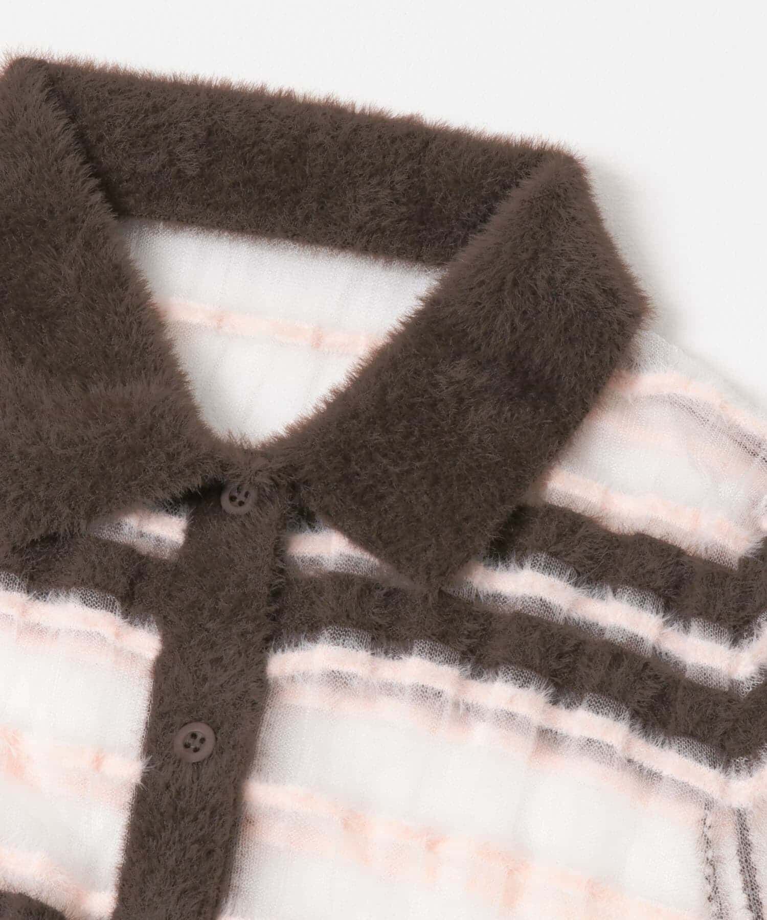  「シアーボーダーフェザーニット」|ニット・セーター|