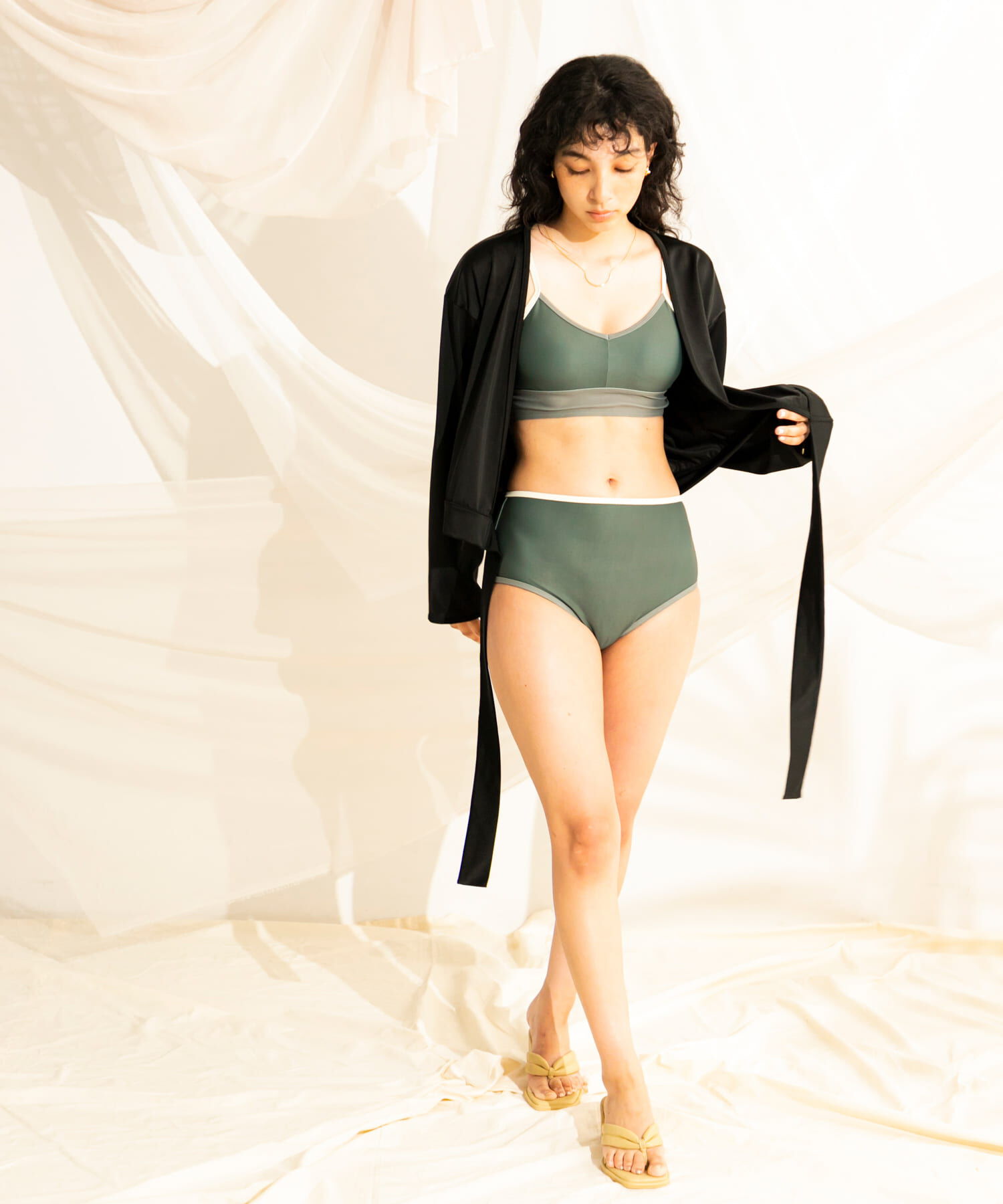 SENSE OF PLACE by URBAN RESEARCH「ショートガウンラッシュガード」|ビキニ|