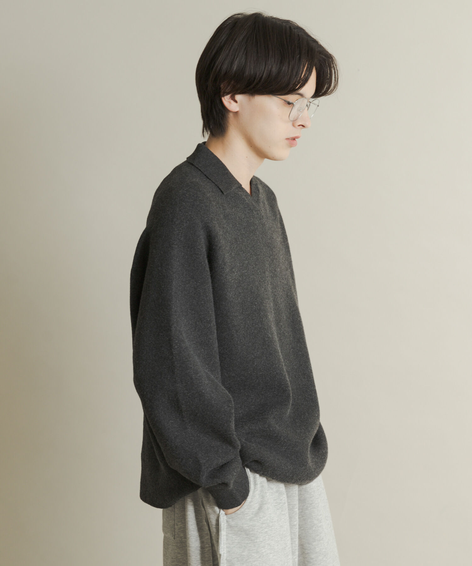 SENSE OF PLACE by URBAN RESEARCH「スウェットライクスキッパーニット」|ニット・セーター|