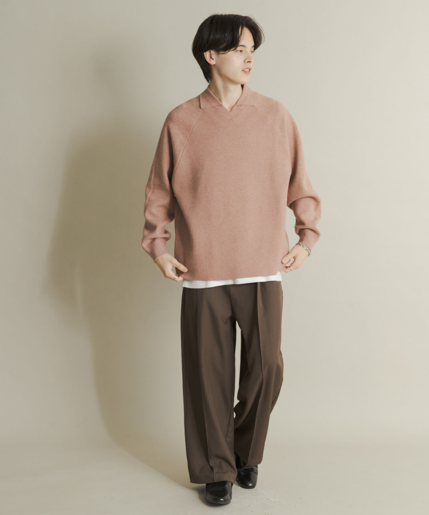 SENSE OF PLACE by URBAN RESEARCH「スウェットライクスキッパーニット」|ニット・セーター|