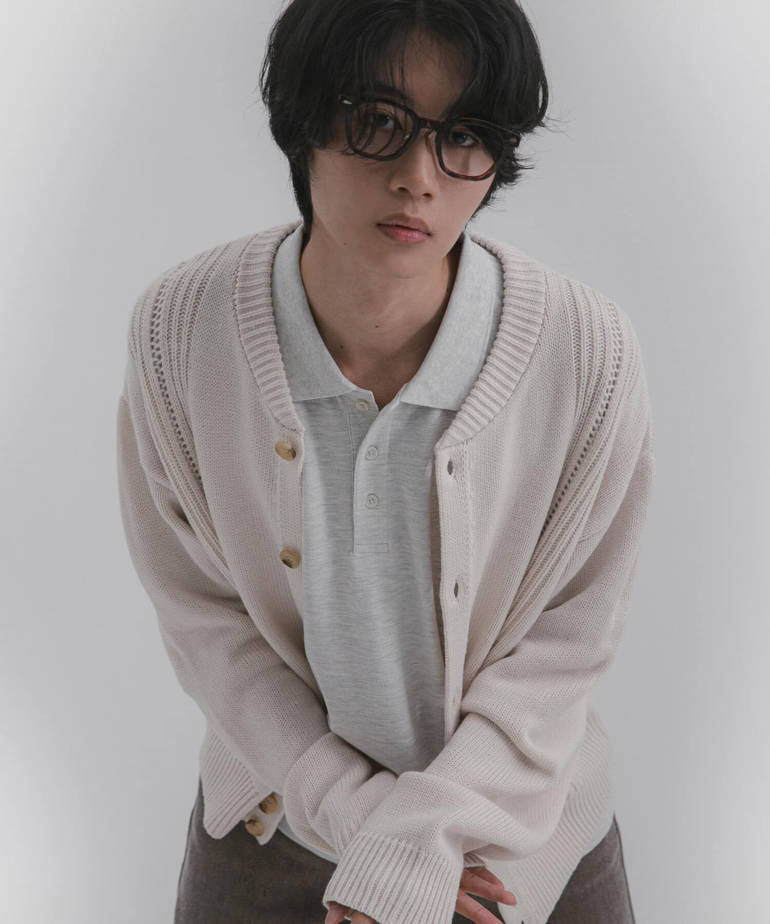 SENSE OF PLACE by URBAN RESEARCH「ハリヌキケーブルニットカーディガン」|カーディガン|