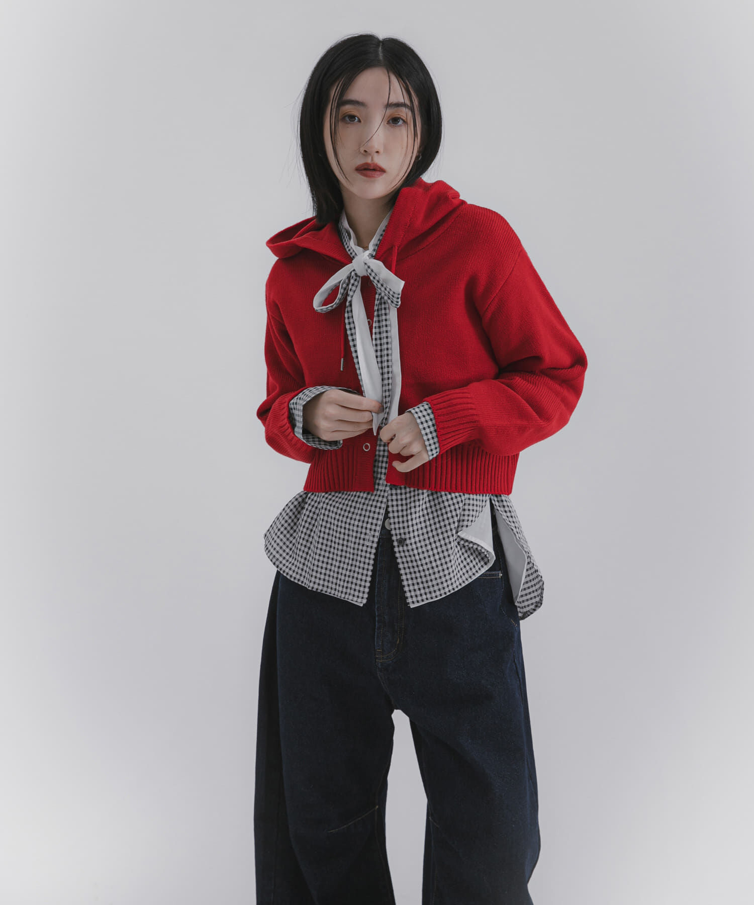 SENSE OF PLACE by URBAN RESEARCH「コンパクトフーディセーター」|ニット・セーター|