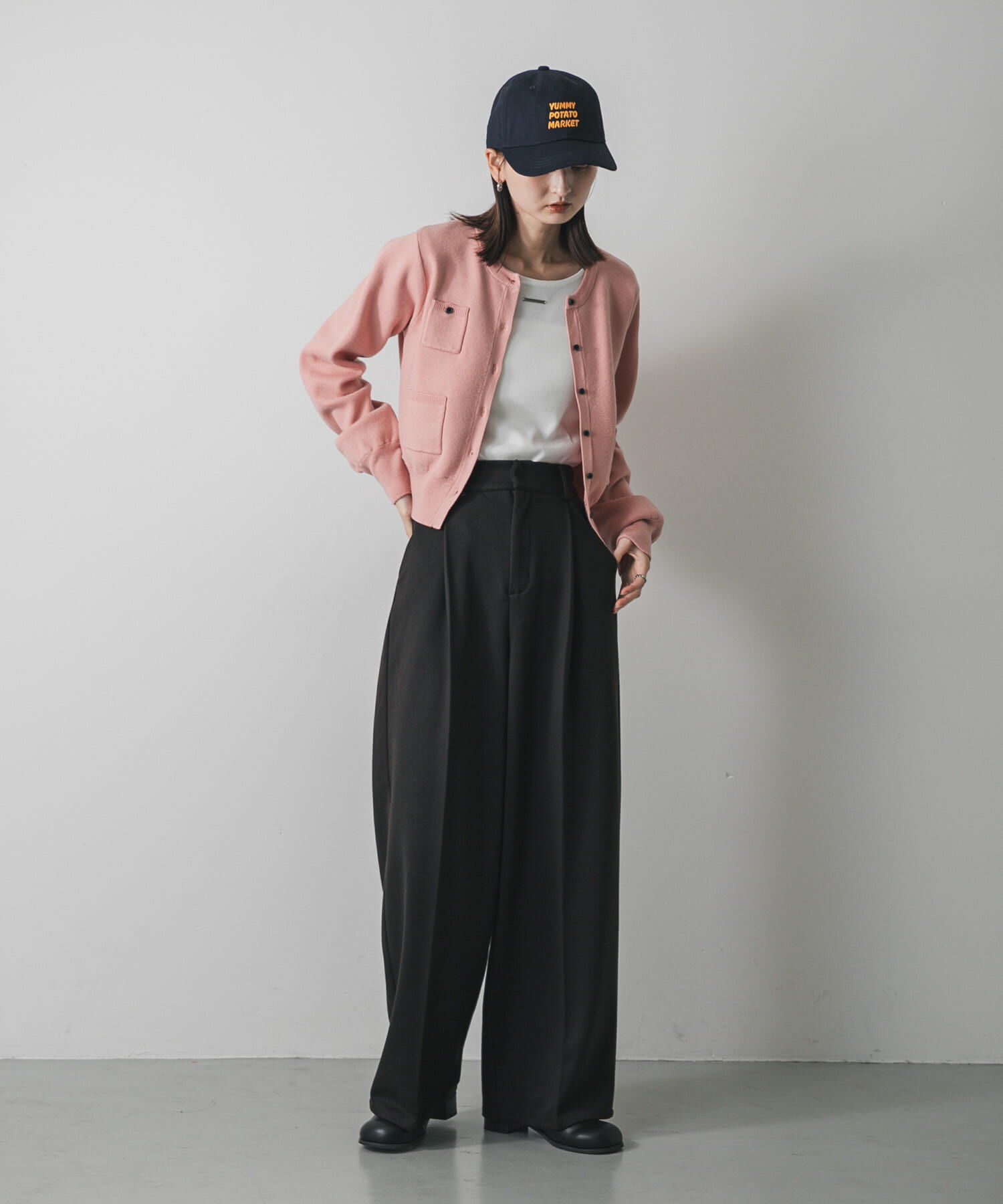 SENSE OF PLACE by URBAN RESEARCH「『BLACK, TALLサイズ/WEB限定』ジャージーストレートスラックス」|その他|