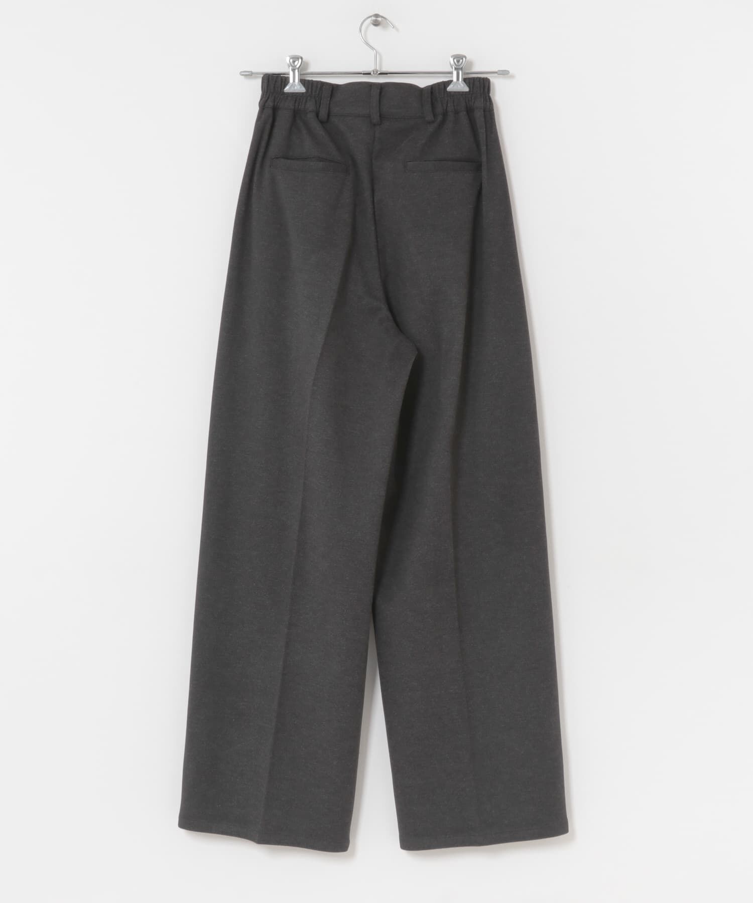 SENSE OF PLACE by URBAN RESEARCH「『BLACK, TALLサイズ/WEB限定』ジャージーストレートスラックス」|その他|