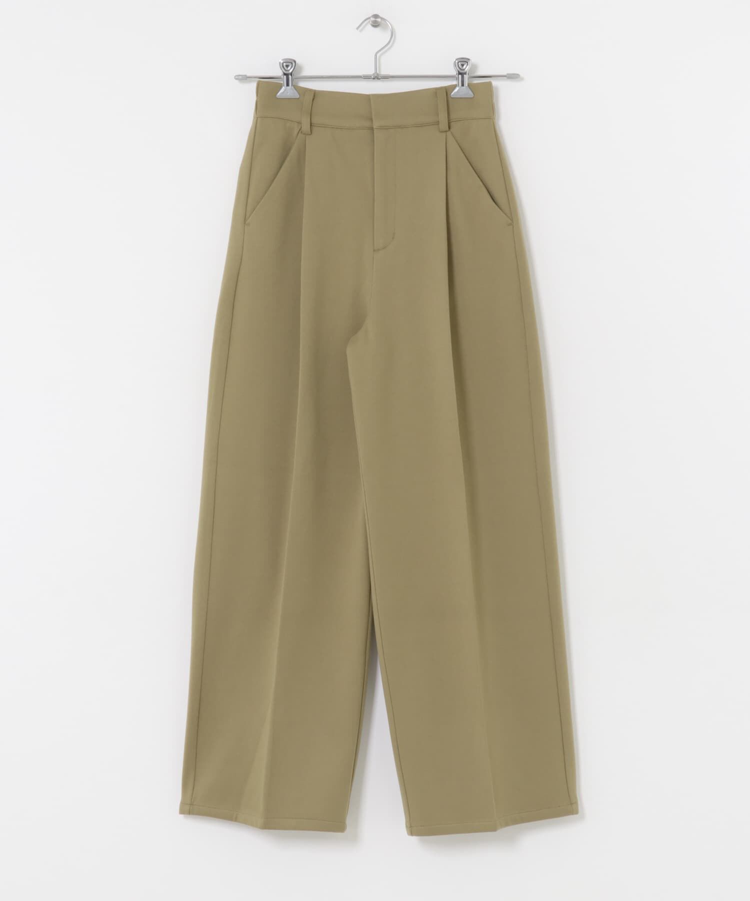 SENSE OF PLACE by URBAN RESEARCH「『BLACK, TALLサイズ/WEB限定』ジャージーストレートスラックス」|その他|