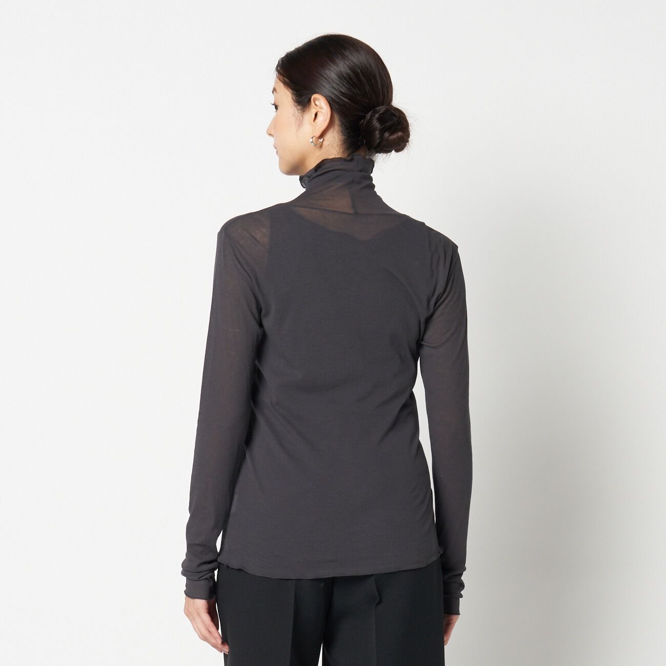 HELIOPOLE「HELIOPOLE 【smooth skin series】SHEER RIB JERSEY TURTLE」|Tシャツ・カットソー|