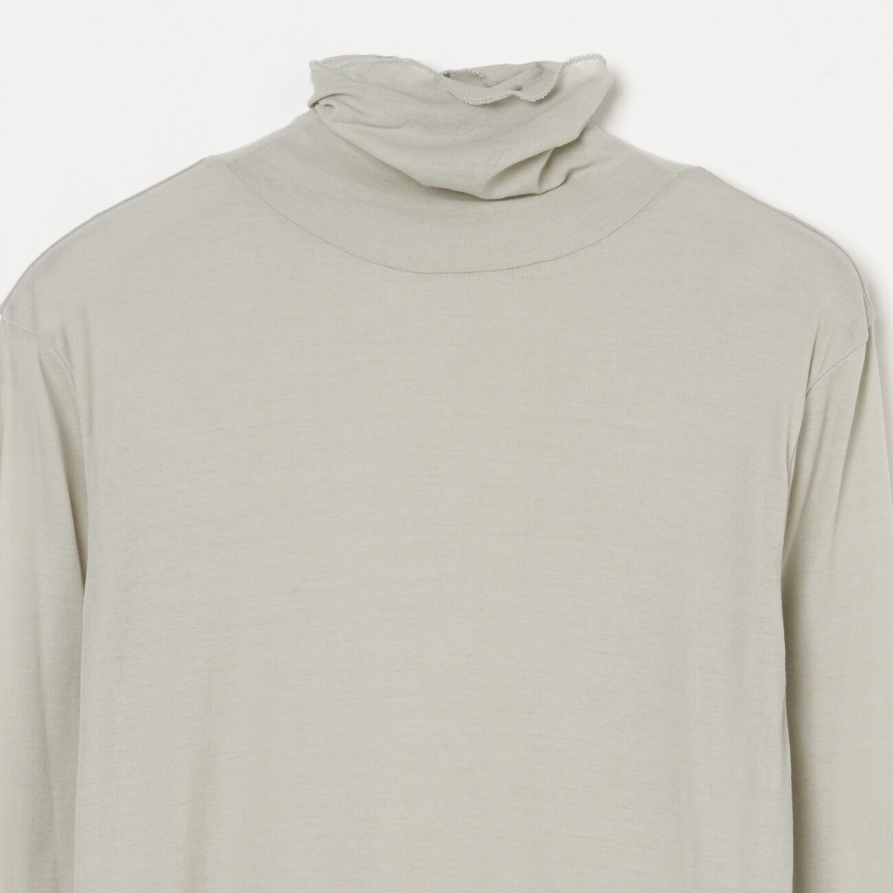 HELIOPOLE「HELIOPOLE 【smooth skin series】SHEER RIB JERSEY TURTLE」|Tシャツ・カットソー|