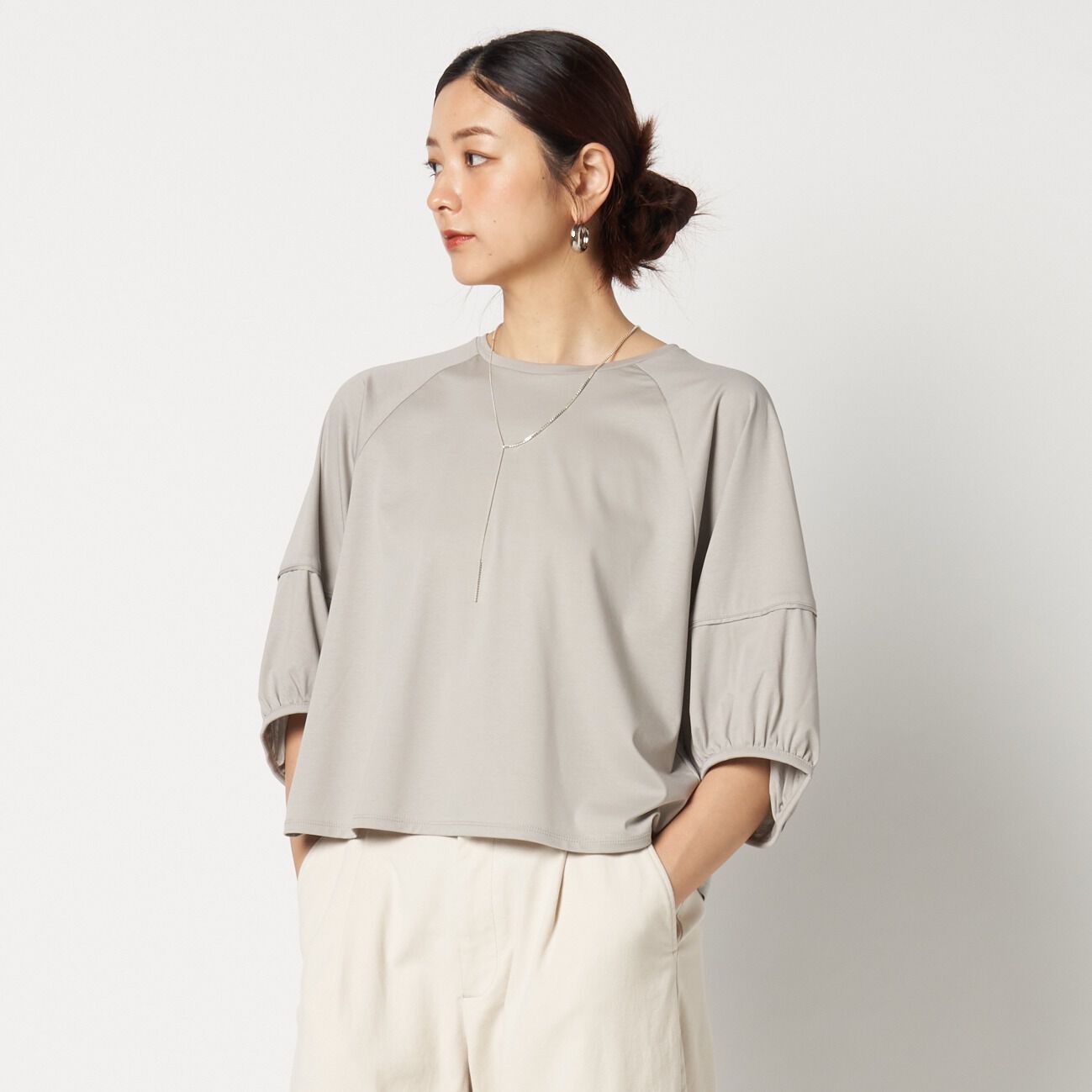  「three dots BALOON SLEEVE」|Tシャツ・カットソー|