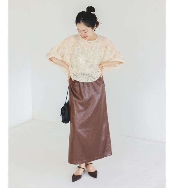  「TORRAZZO DONNAスパンコールドルマンブラウス」|シャツ・ブラウス|