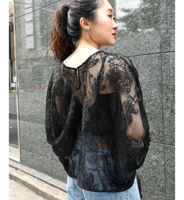  「TORRAZZO DONNAスパンコールドルマンブラウス」|シャツ・ブラウス|