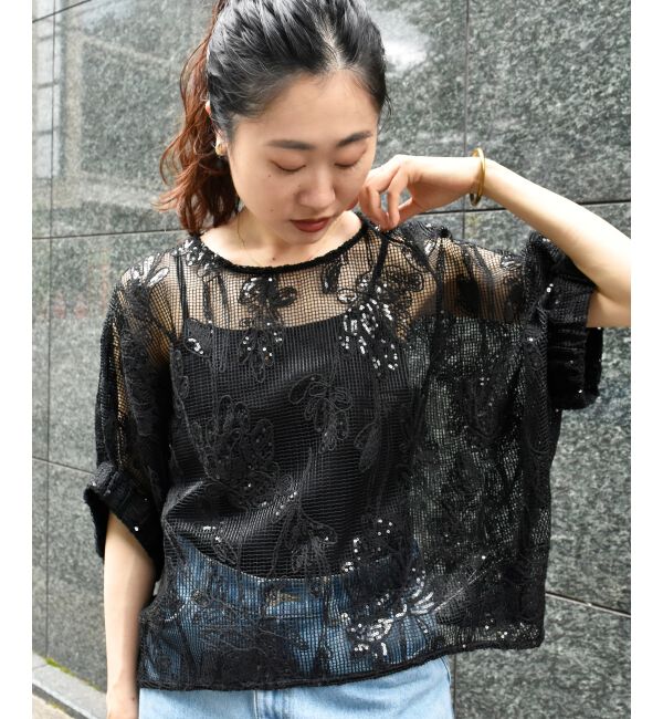  「TORRAZZO DONNAスパンコールドルマンブラウス」|シャツ・ブラウス|
