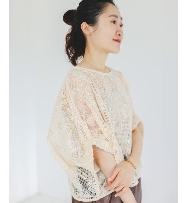  「TORRAZZO DONNAスパンコールドルマンブラウス」|シャツ・ブラウス|